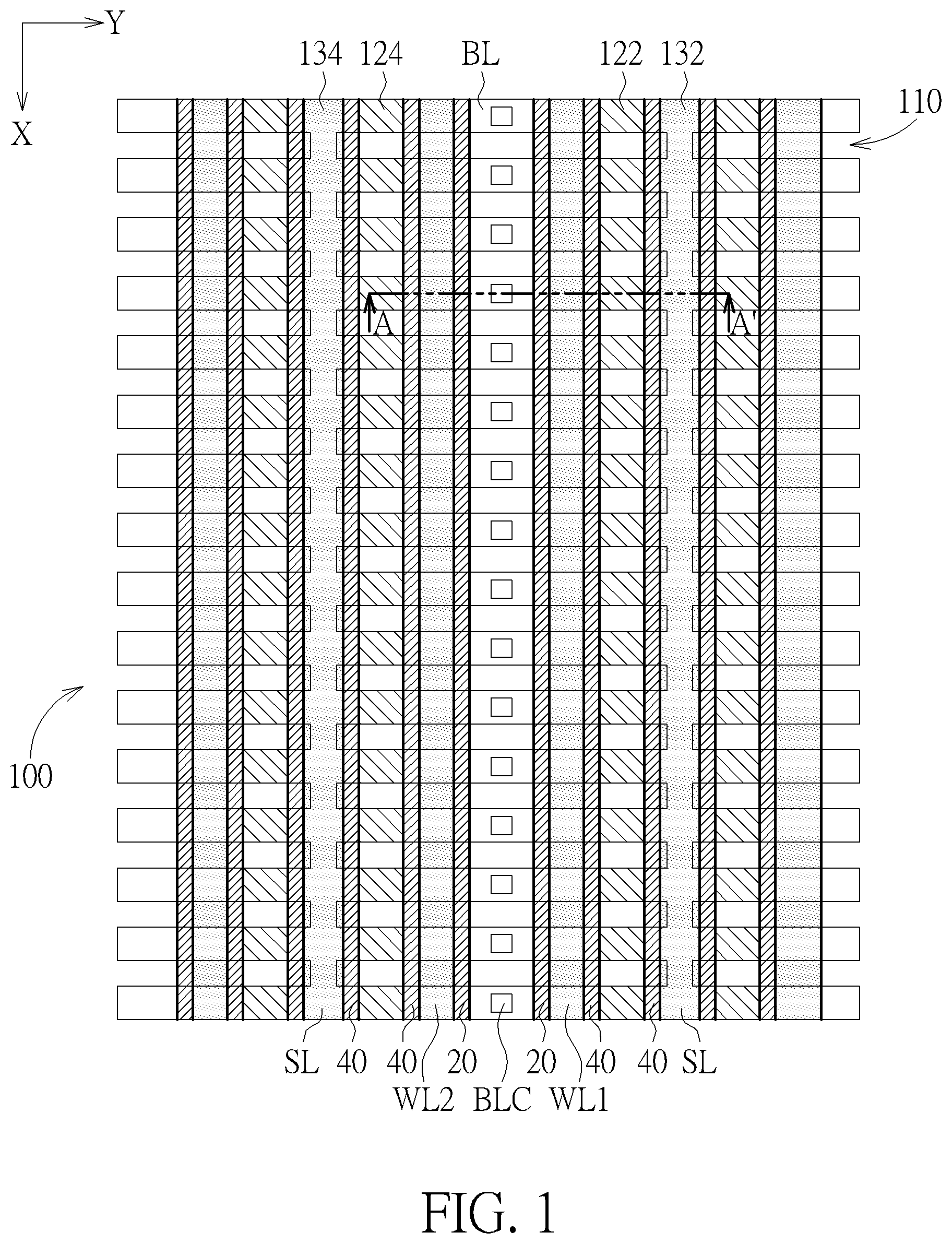 Patent US11832444 — Method for forming programmable memory — Figure 1