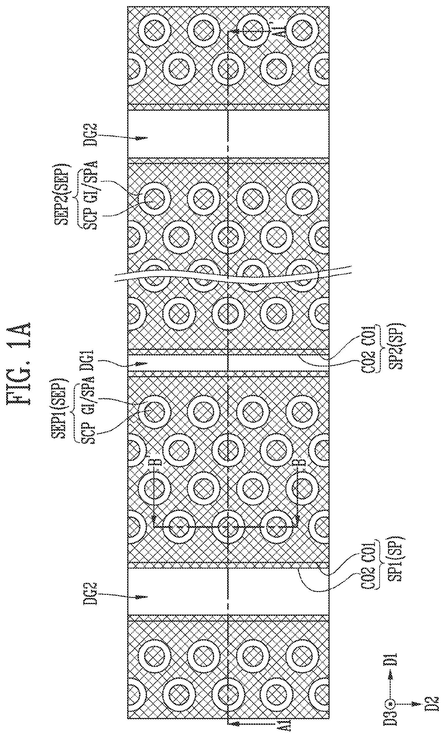 Patent US11832445 Figure 1 – Semiconductor device and manufacturing method of the semiconductor device