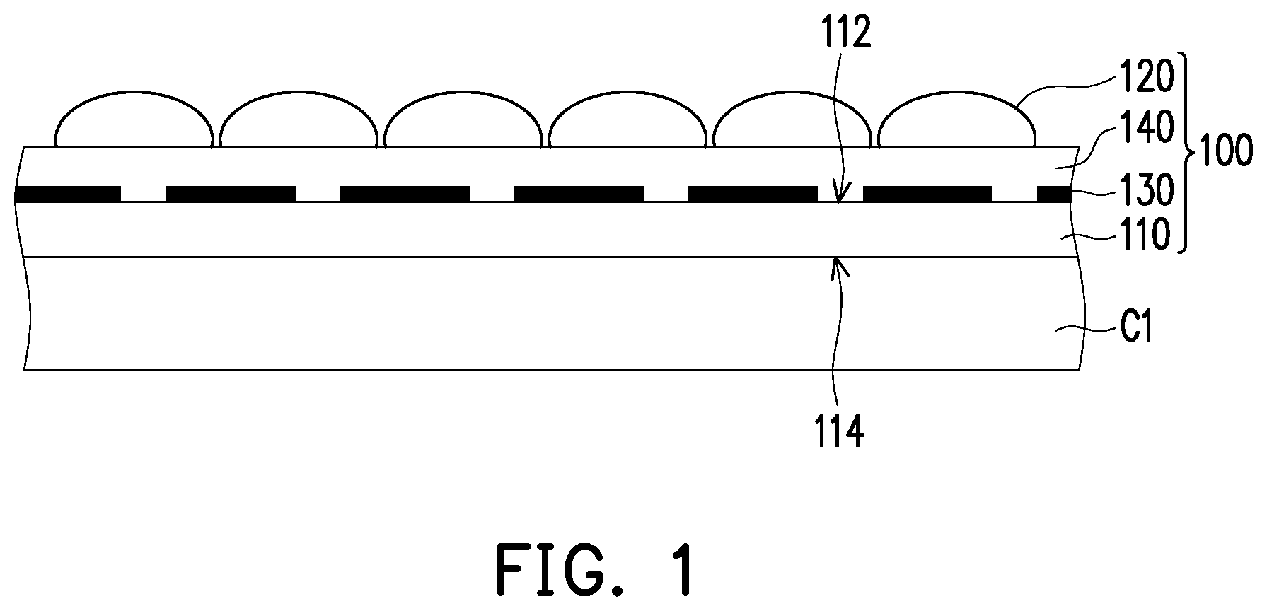 Patent US11832462 — Photosensitive device — Figure 1