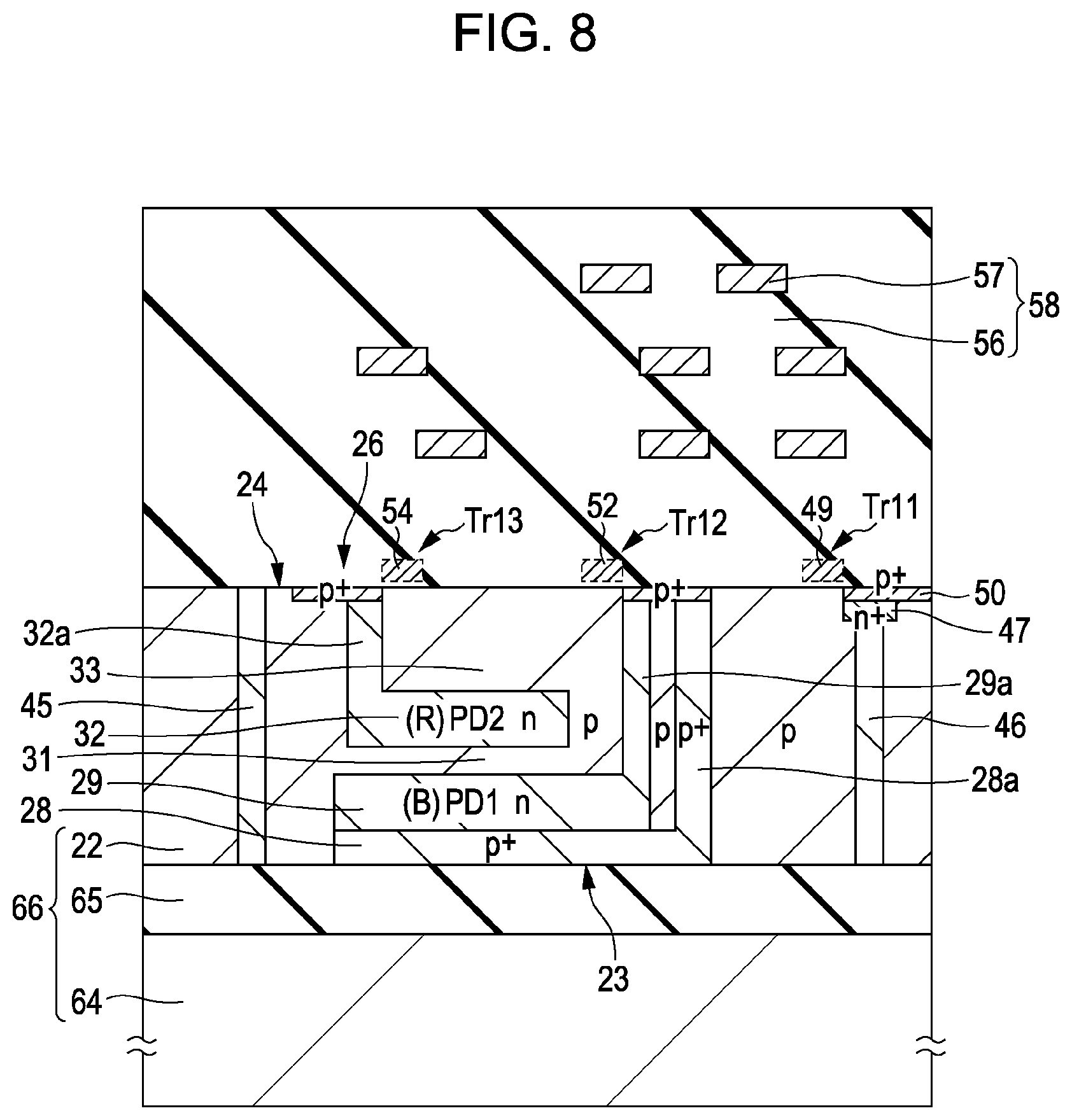 Patent US11832463 Figure 6 – Solid-state imaging device, method of manufacturing the same, and electronic apparatus