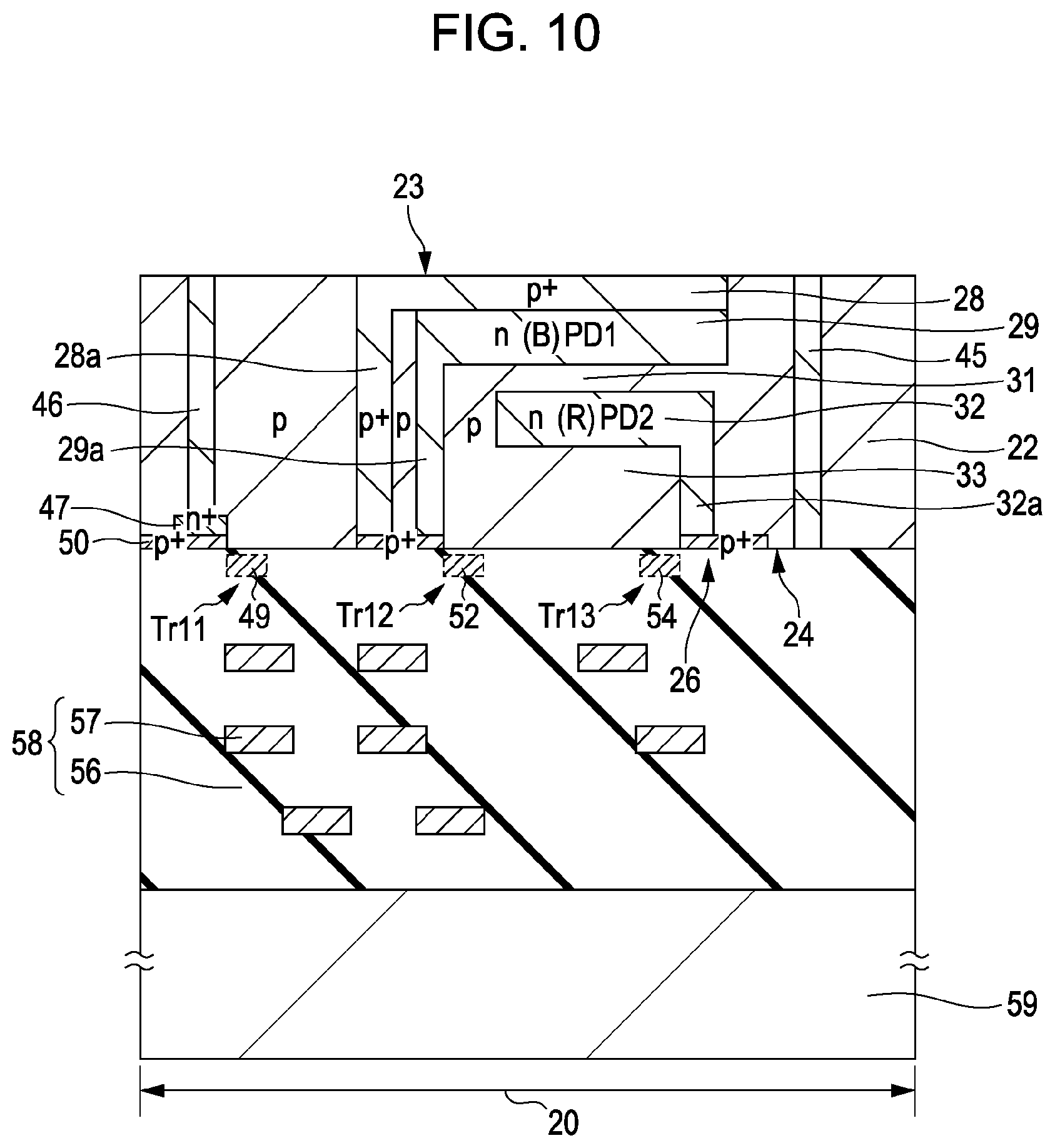 Patent US11832463 Figure 8 – Solid-state imaging device, method of manufacturing the same, and electronic apparatus