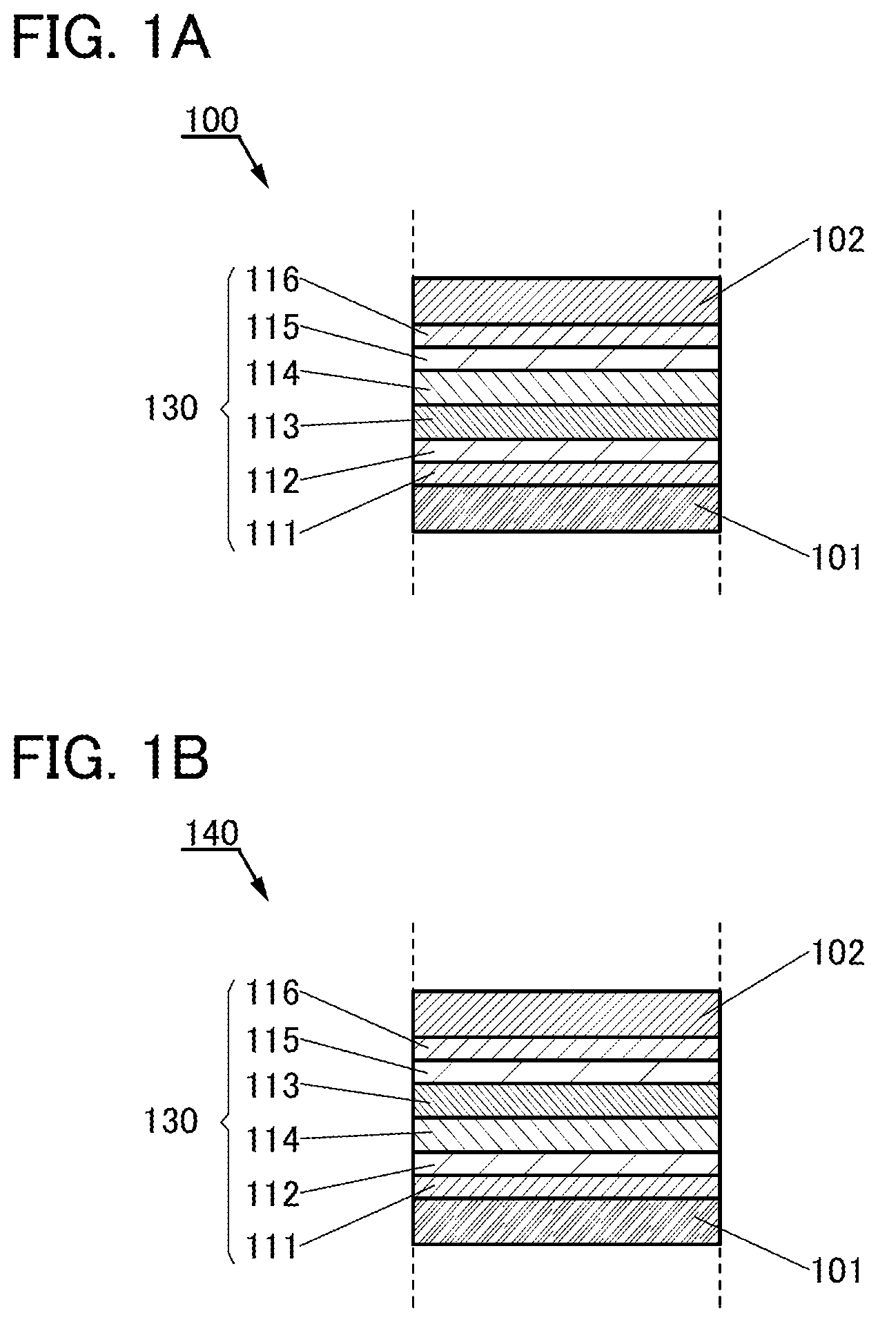 Patent US11832465 Figure 1 – Light-emitting element, light-emitting device, electronic device, and lighting device