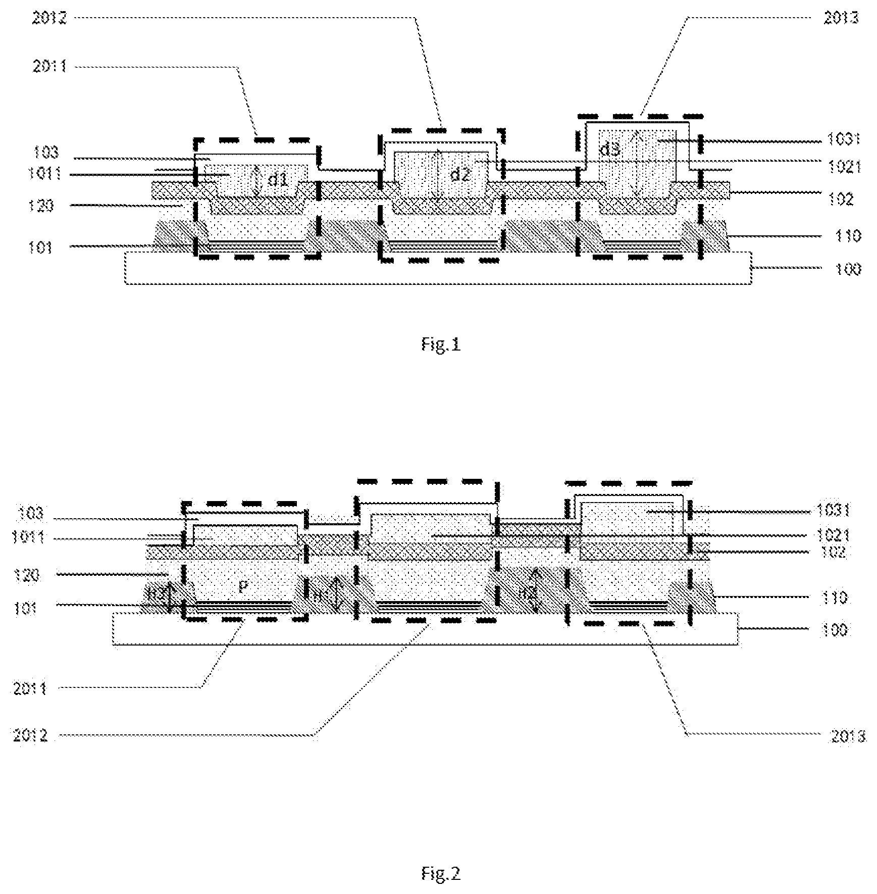 Patent US11832469 — Display substrate, method for manufacturing display substrate, and display apparatus — Figure 1