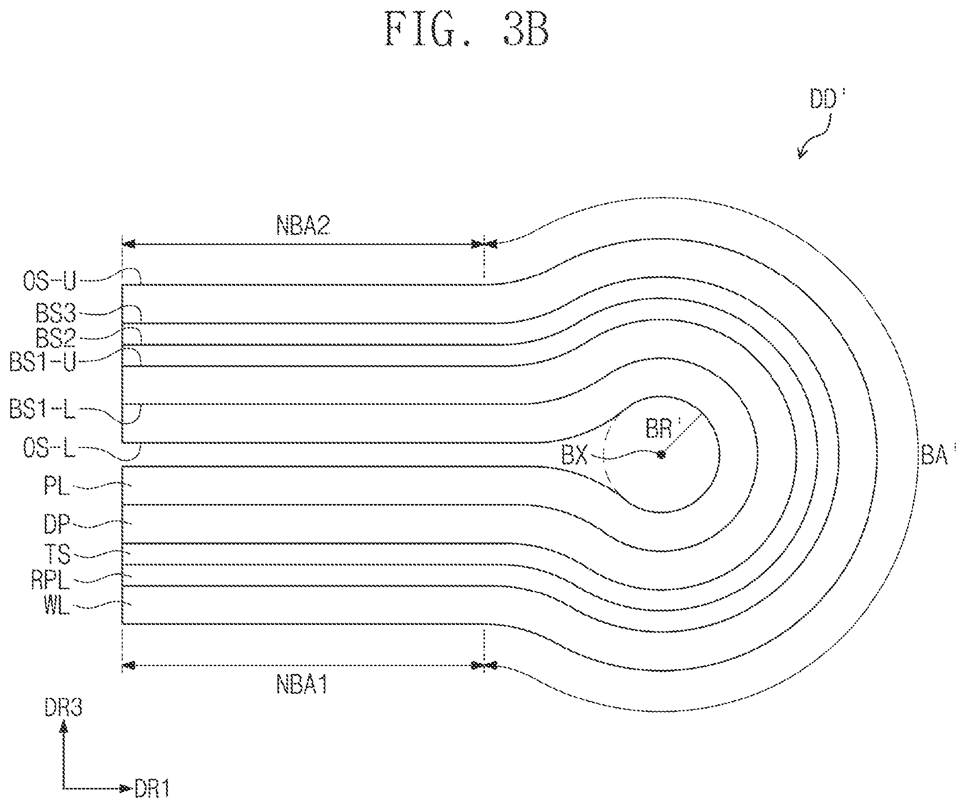 Patent US11832497 Figure 6 – Flexible display device