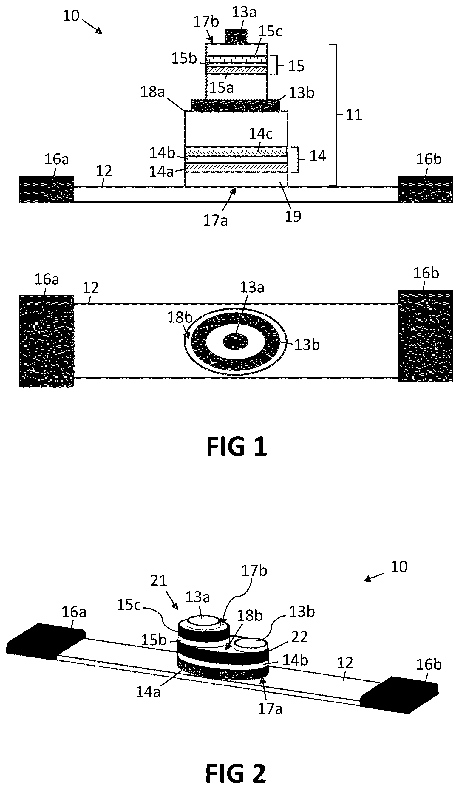Patent US11832525 — Dual magnetic tunnel junction stack — Figure 1