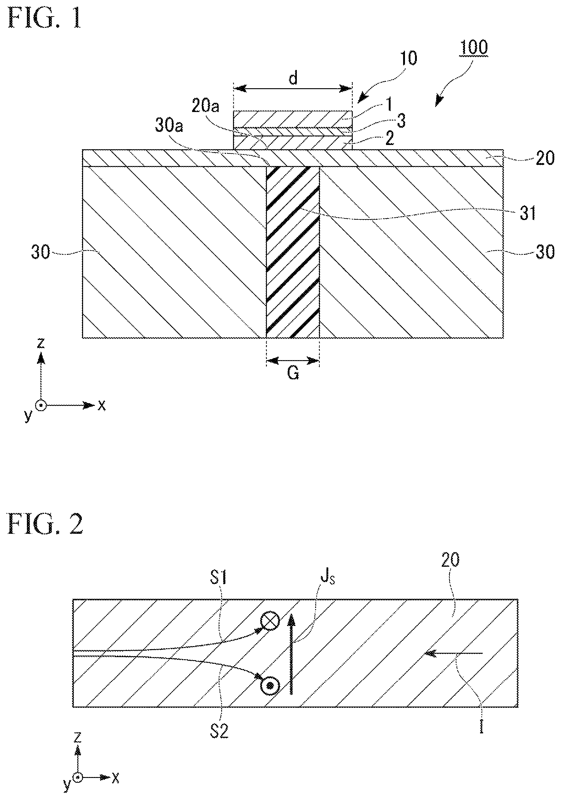 Patent US11832526 — Spin-orbit-torque magnetization rotational element and magnetic memory — Figure 1