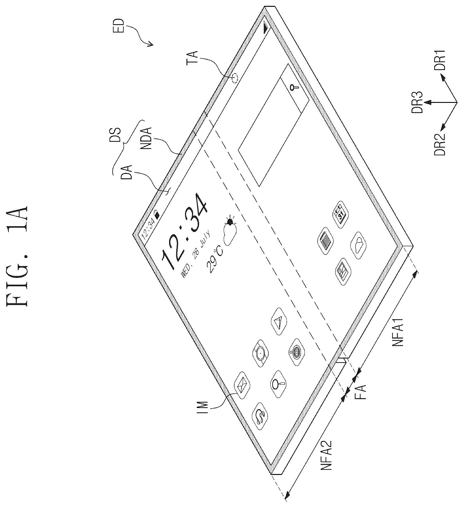 Patent US11836004 Figure 1 – Display device and electronic device including the same