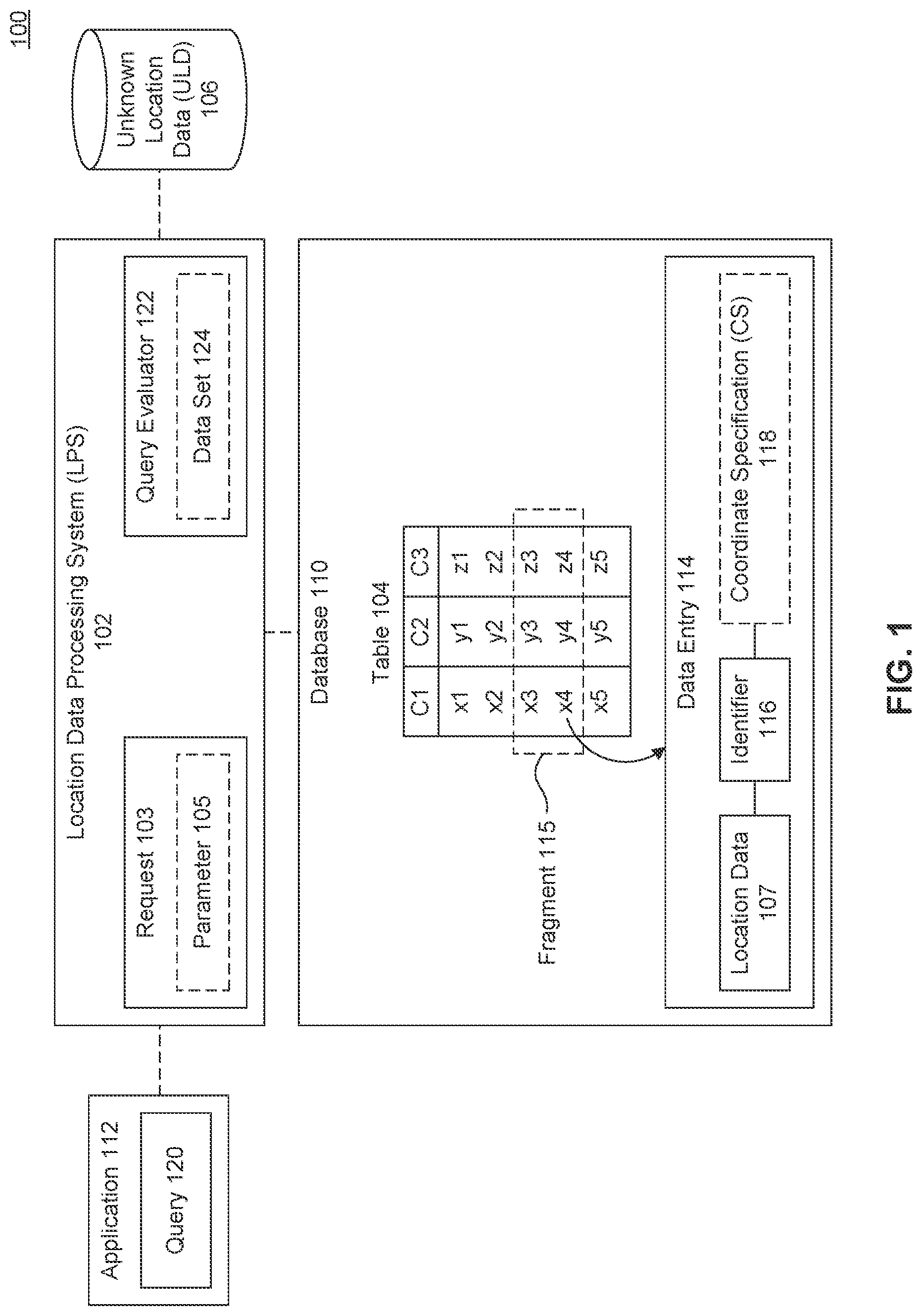 Patent US11836121 — Delta merge with location data — Figure 1
