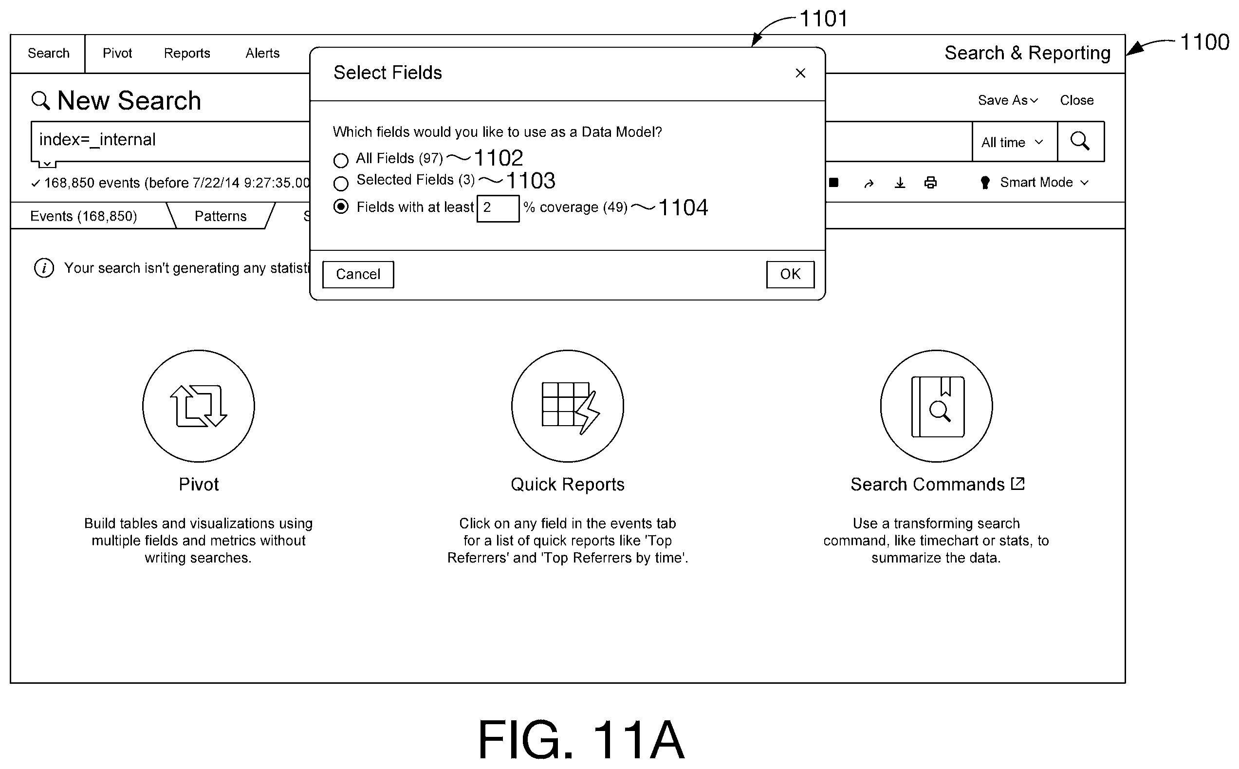 Patent US11836148 Figure 16 – Data source correlation user interface