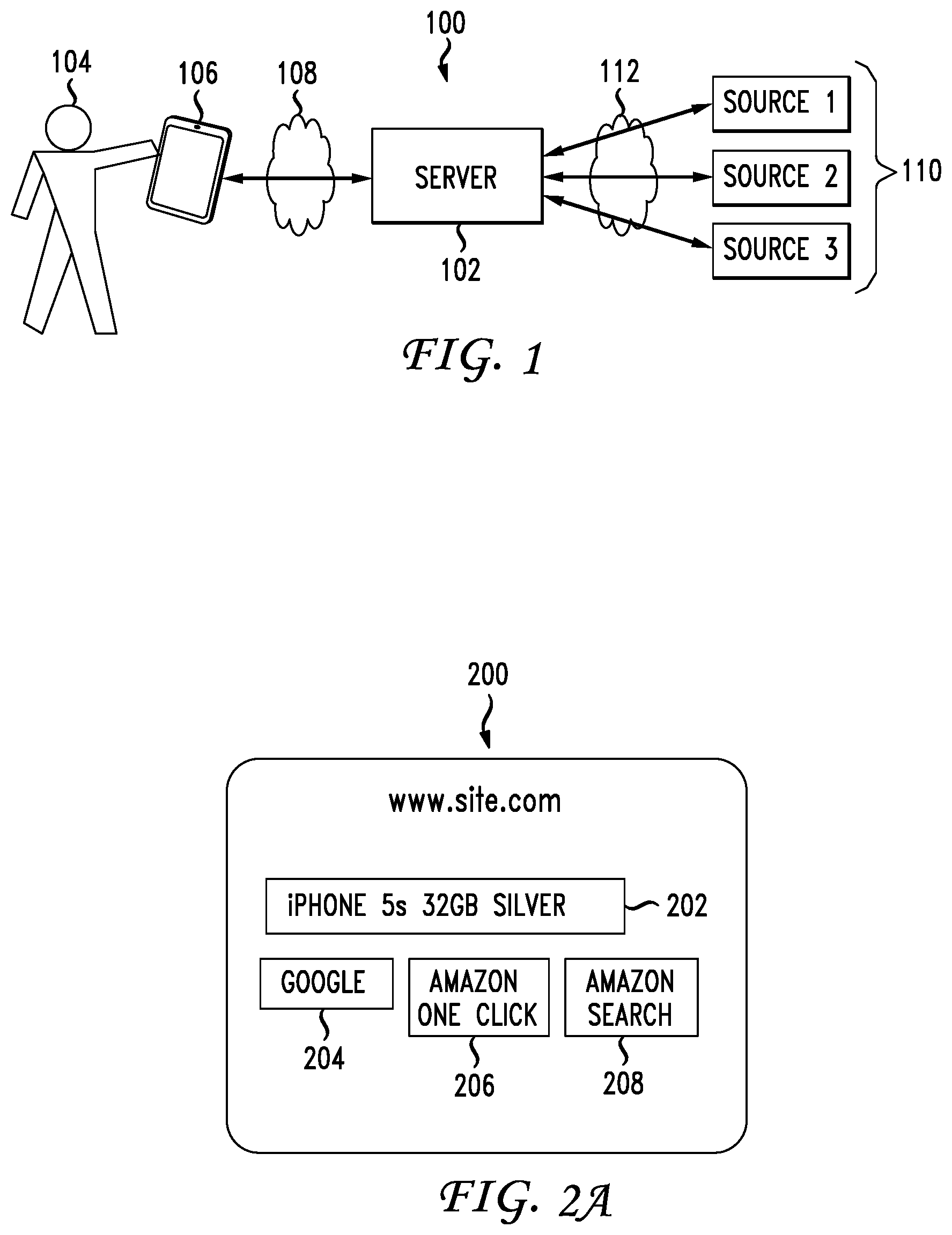 Patent US11836784 — System and method for providing a search entity-based payment process — Figure 1