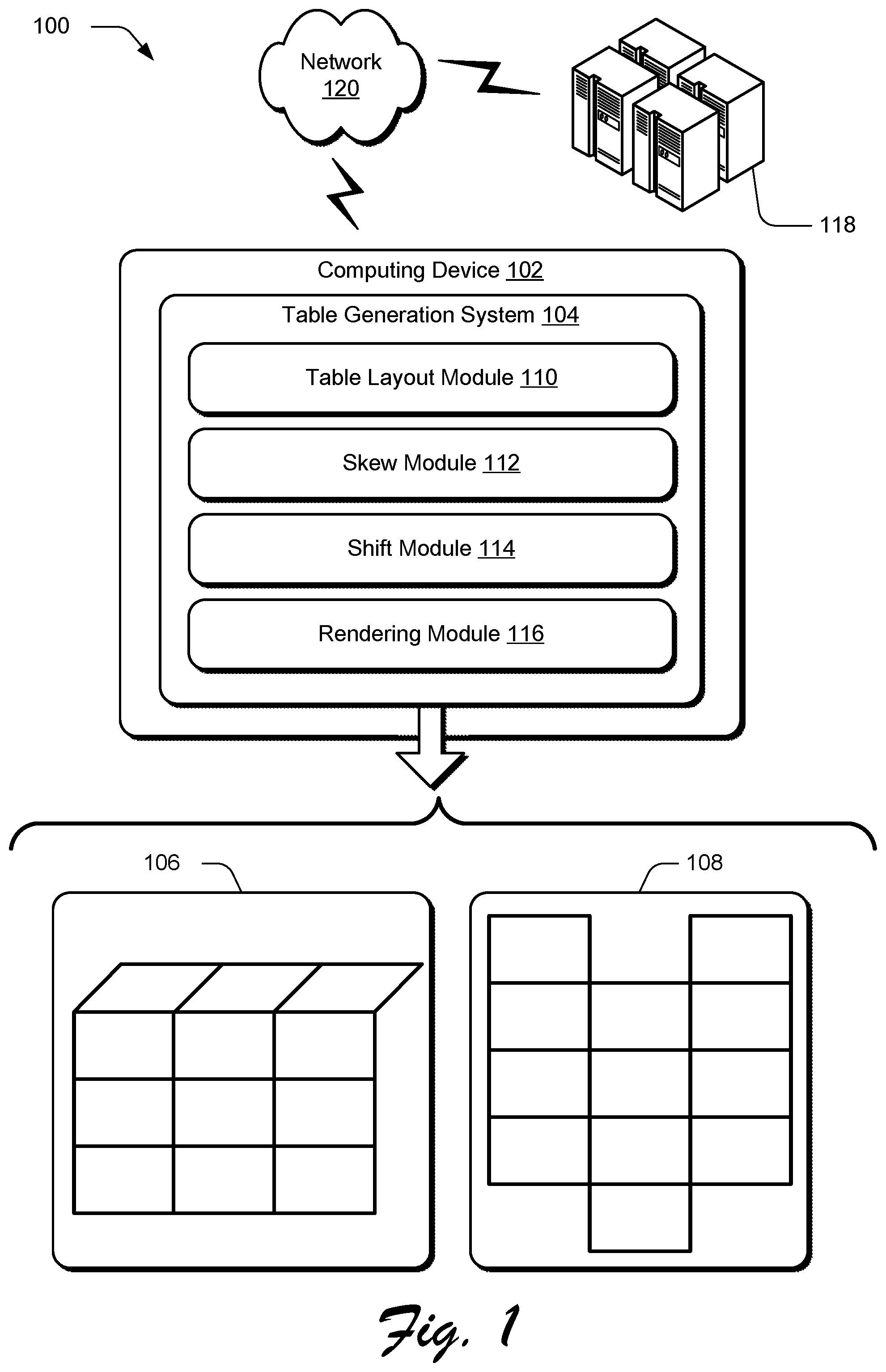 Patent US11836897 — Table shifting and skewing — Figure 1