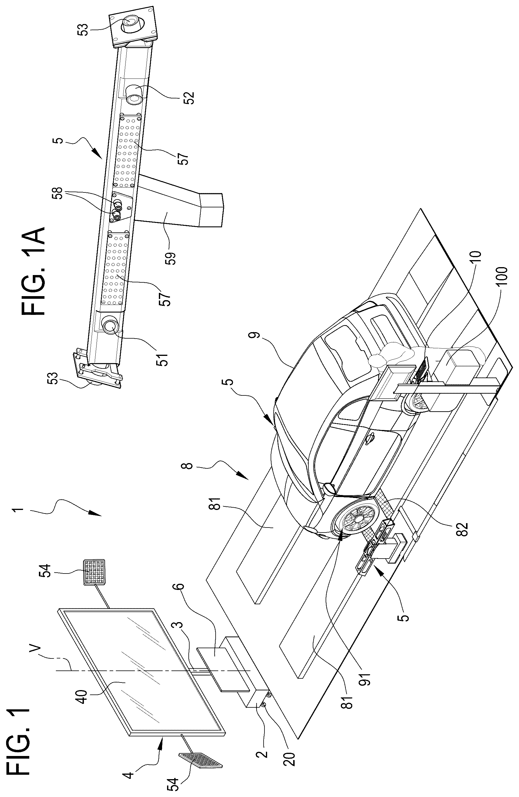 Patent US11836947 — System for calibrating a vehicle camera — Figure 1