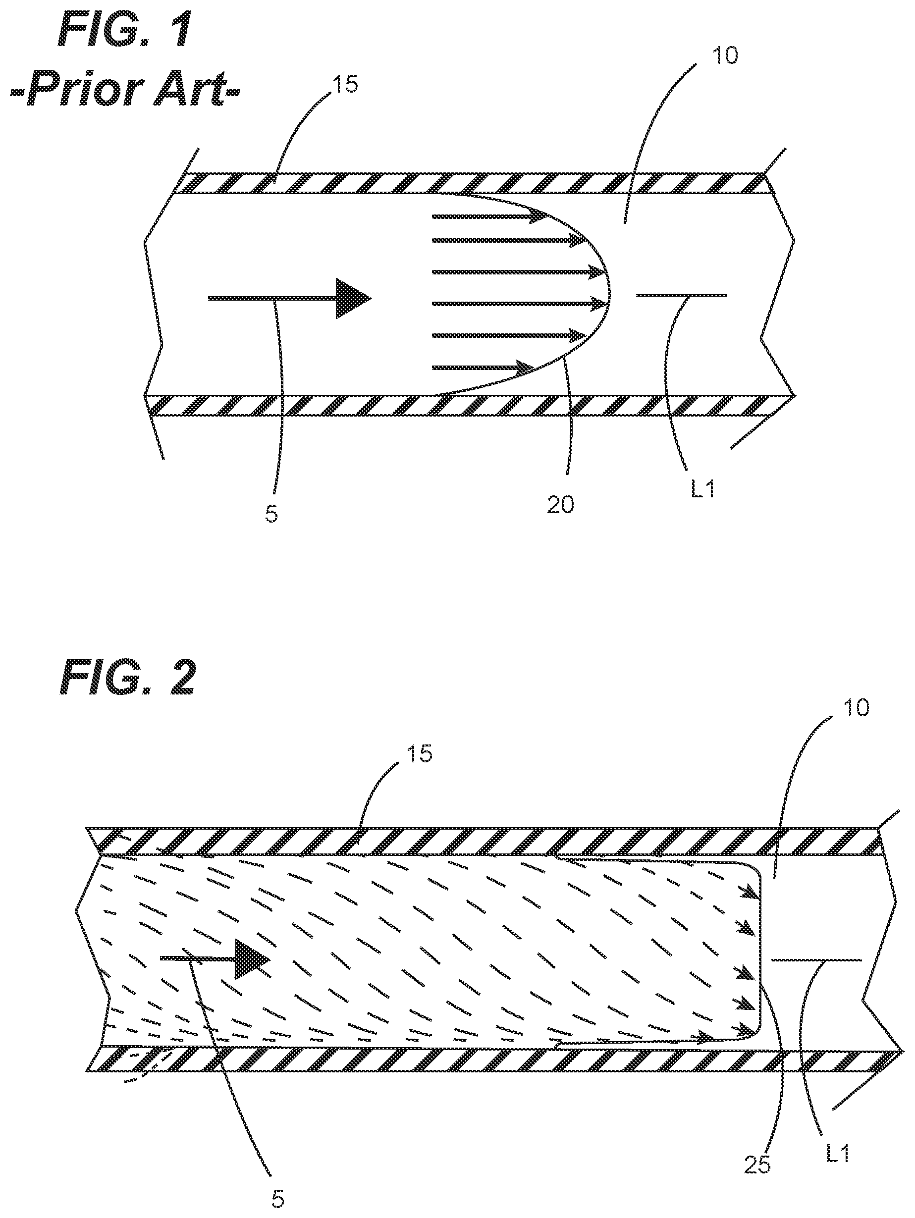Patent US11841037 — Flexible fluid flow modifying device — Figure 1