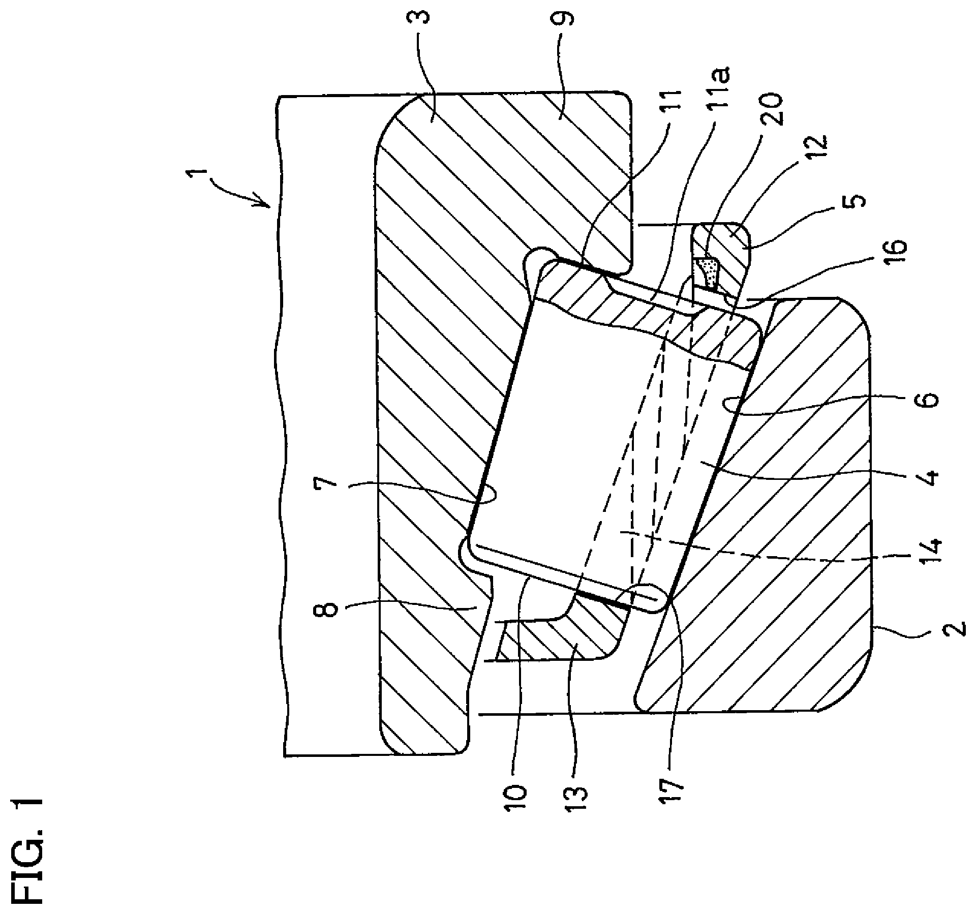 Patent US11841051 — Tapered roller bearing — Figure 1