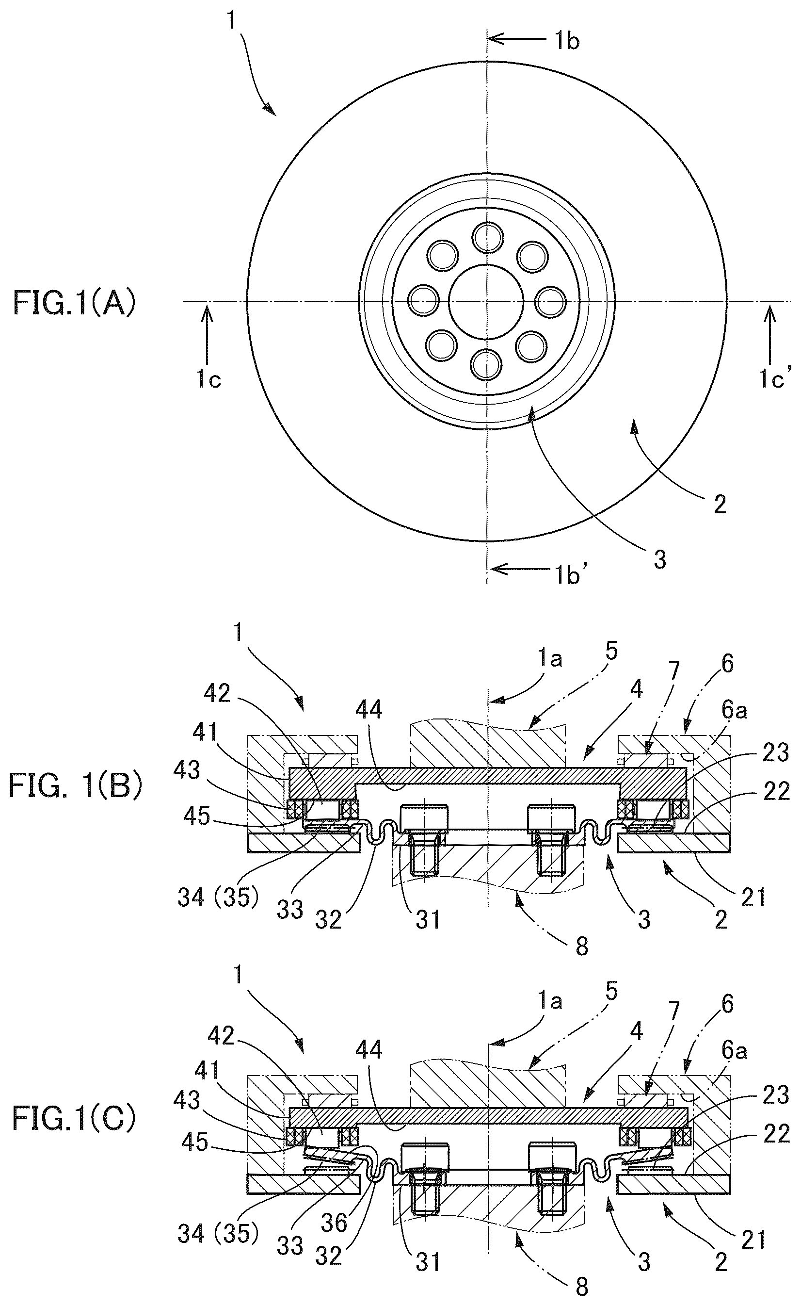 Patent US11841071 — Flat strain wave gearing — Figure 1