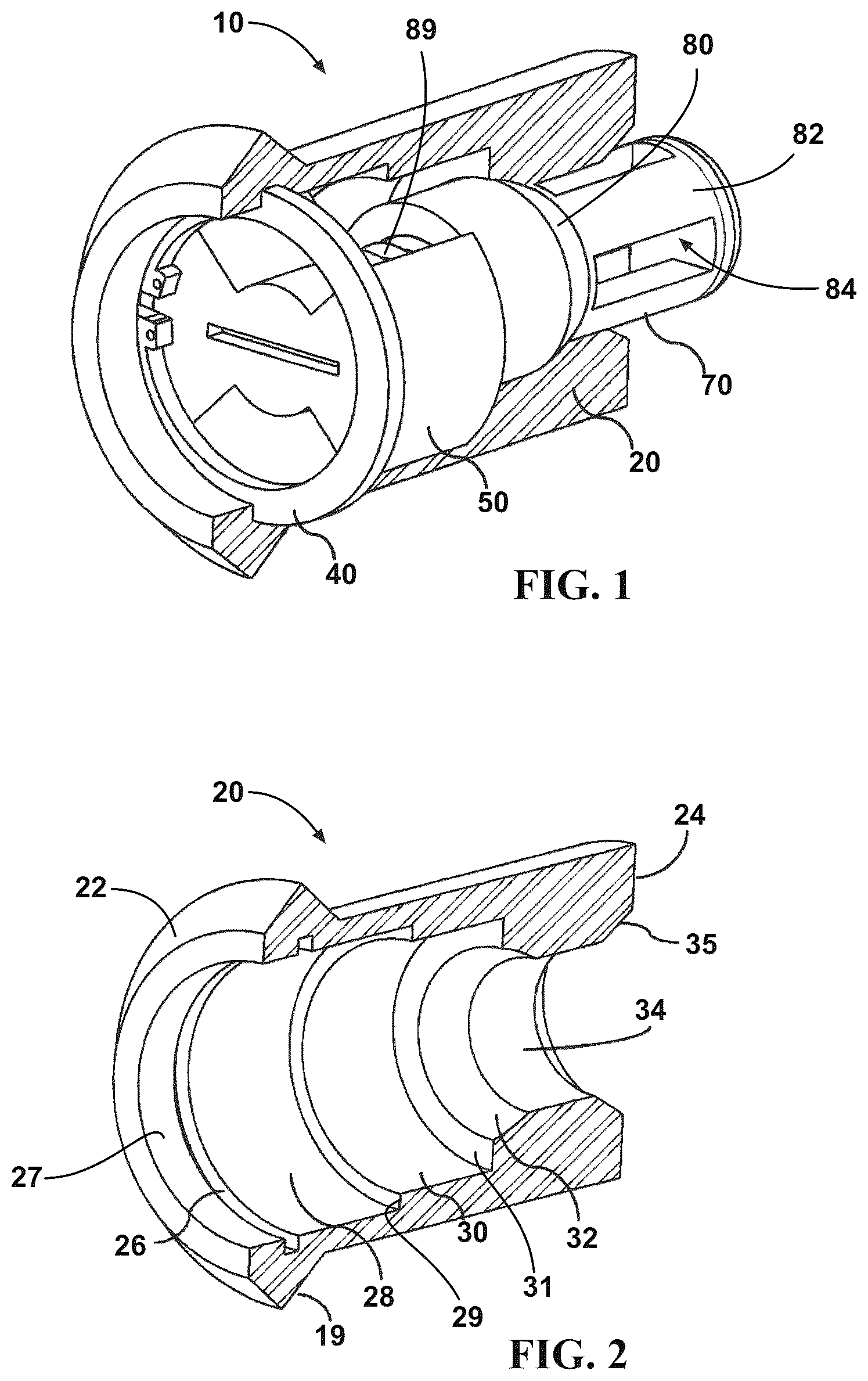 Patent US11841085 — Piston actuated cartridge valve — Figure 1