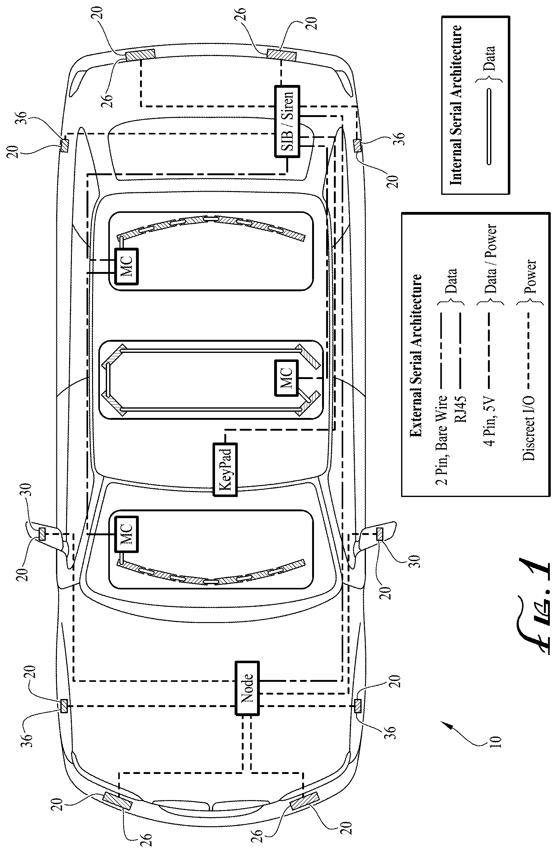 Patent US11841123 — Flexible directional vehicle warning light — Figure 1