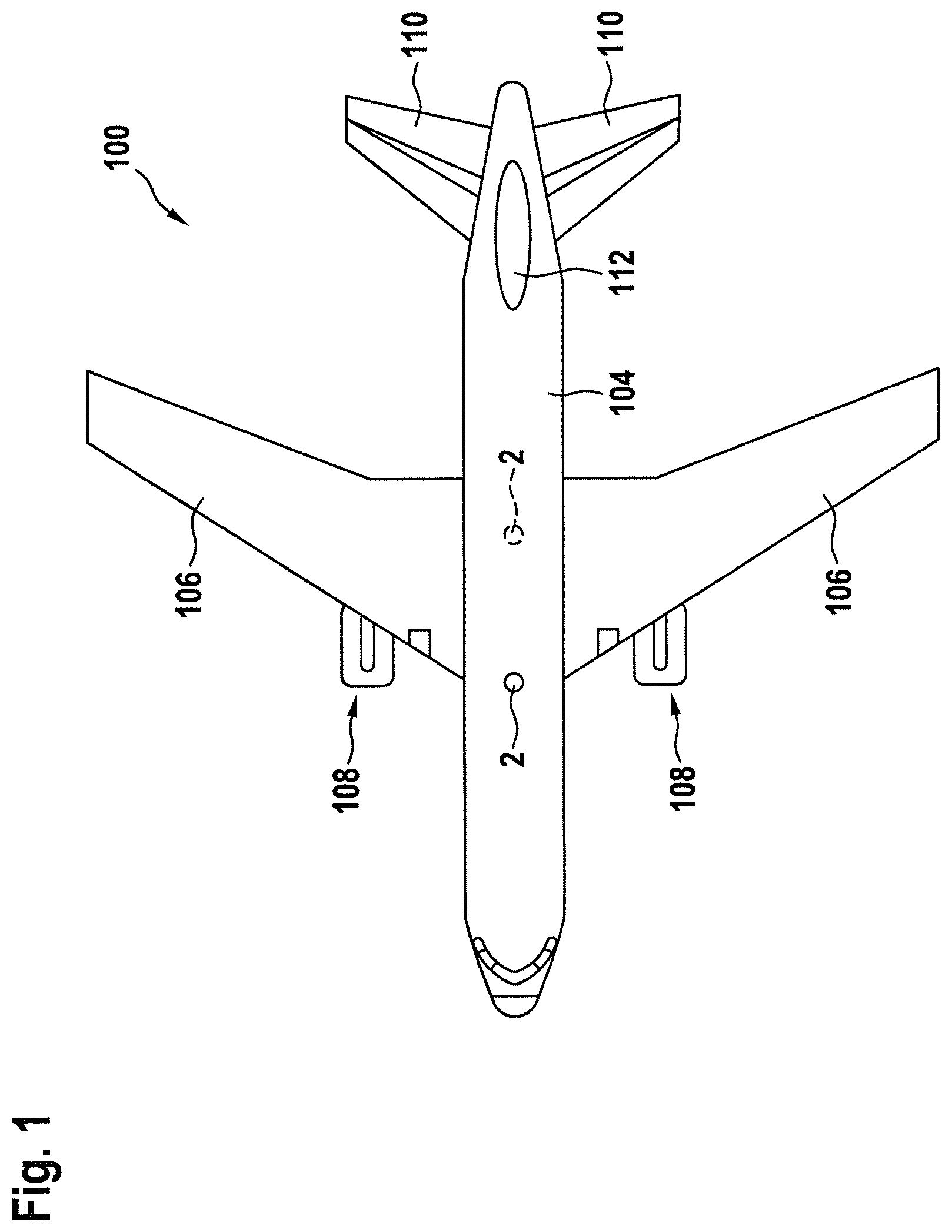 Patent US11841124 — Aircraft beacon light, method of operating an aircraft beacon light, and method of producing an aircraft beacon light — Figure 1