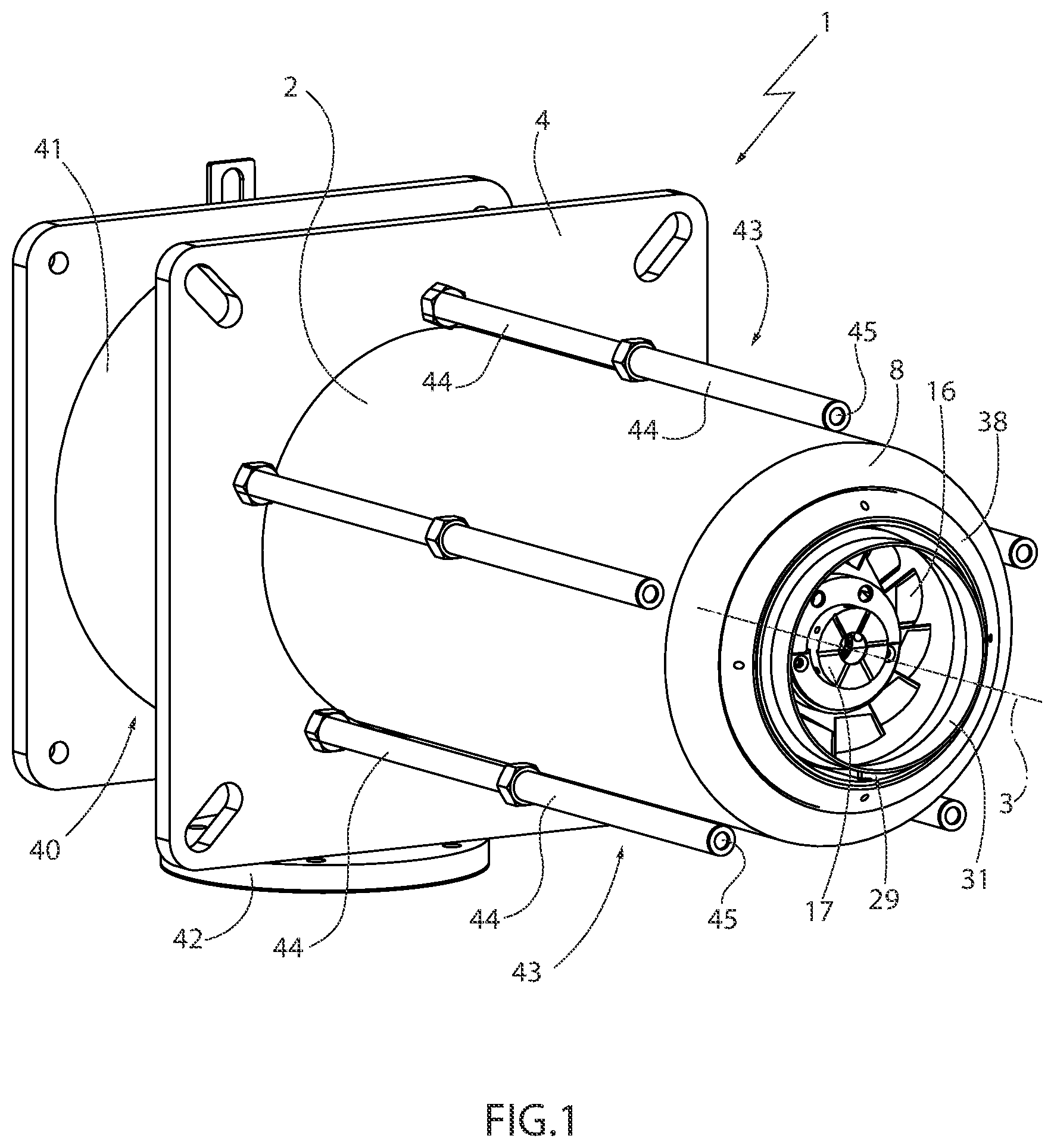 Patent US11841137 — Combustion head for a burner — Figure 1