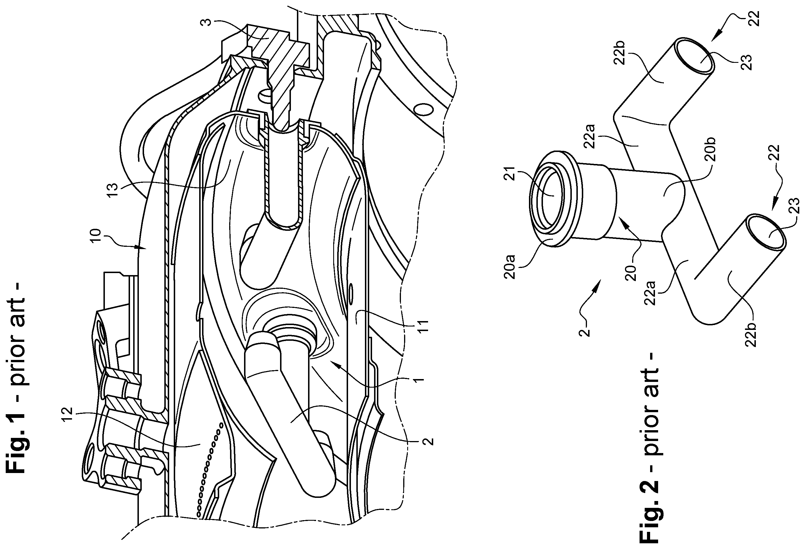 Patent US11841140 — Pre-vaporization tube for a turbine engine combustion chamber — Figure 1