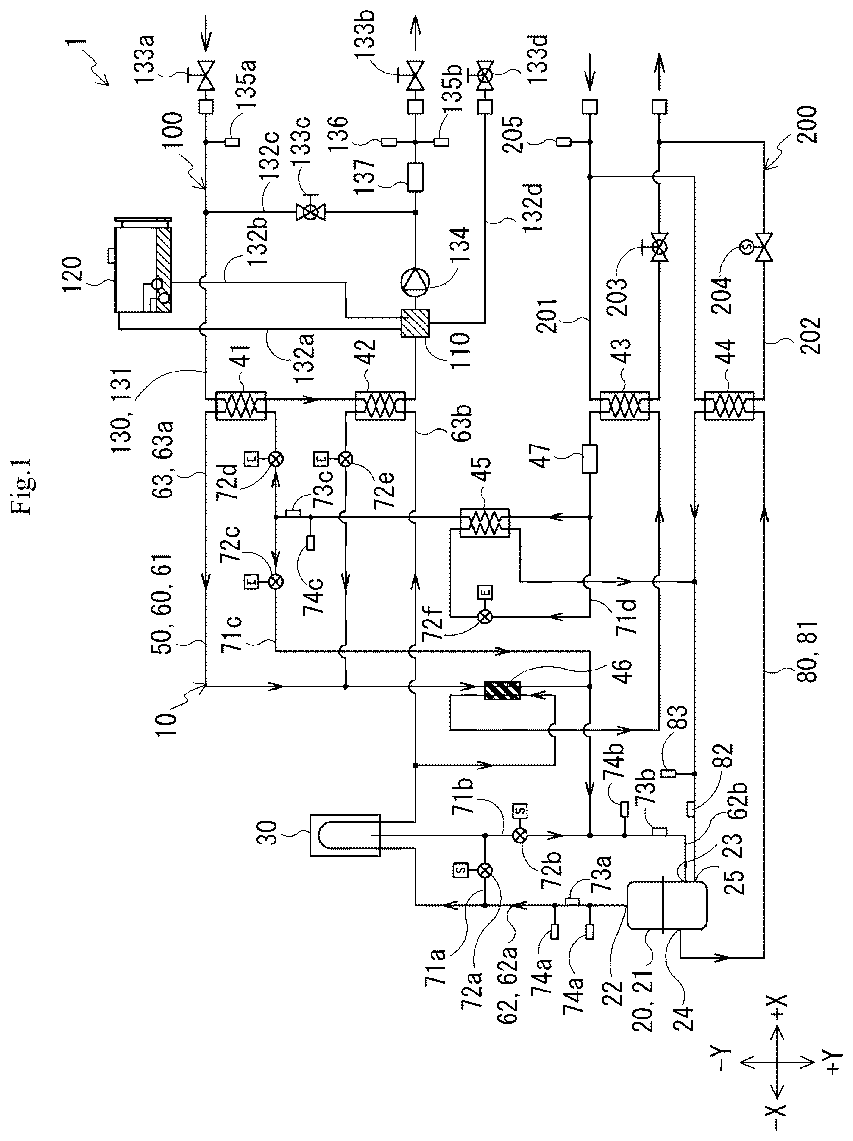 Patent US11841177 — Refrigerant control system and cooling system — Figure 1