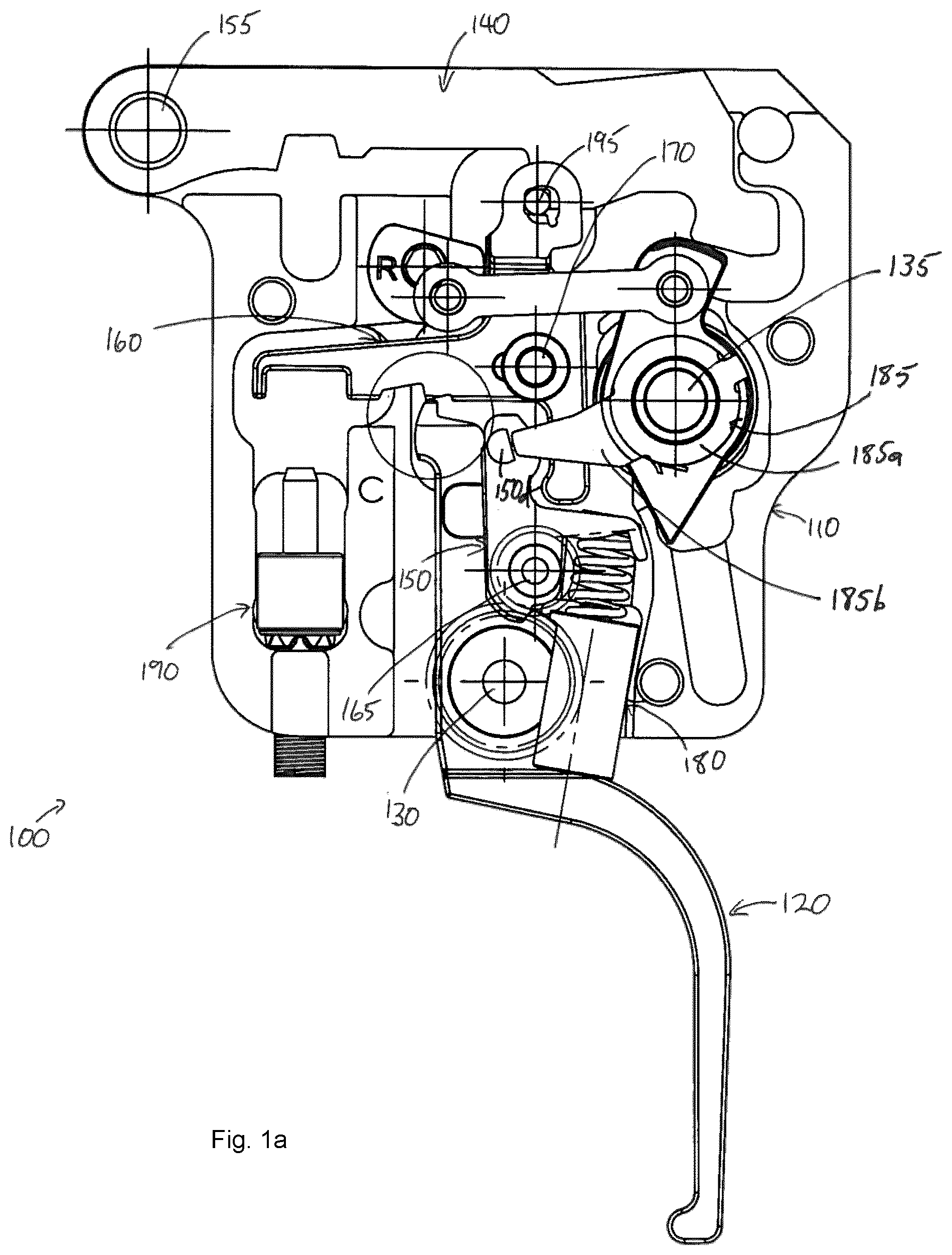 Patent US11841199 — Trigger device — Figure 1
