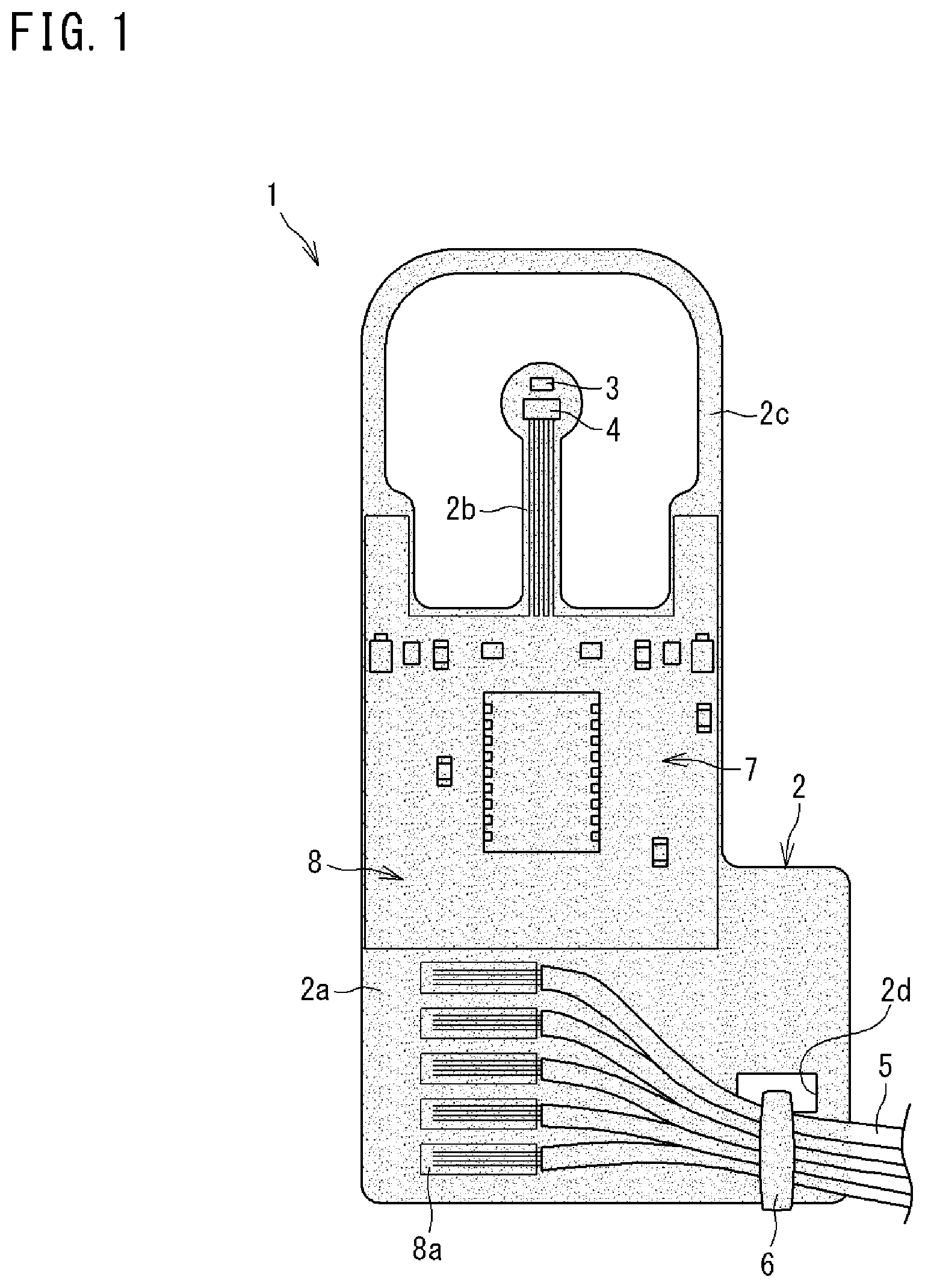 Patent US11841256 — Thermal flow velocity and flow rate sensor, and air conditioner — Figure 1