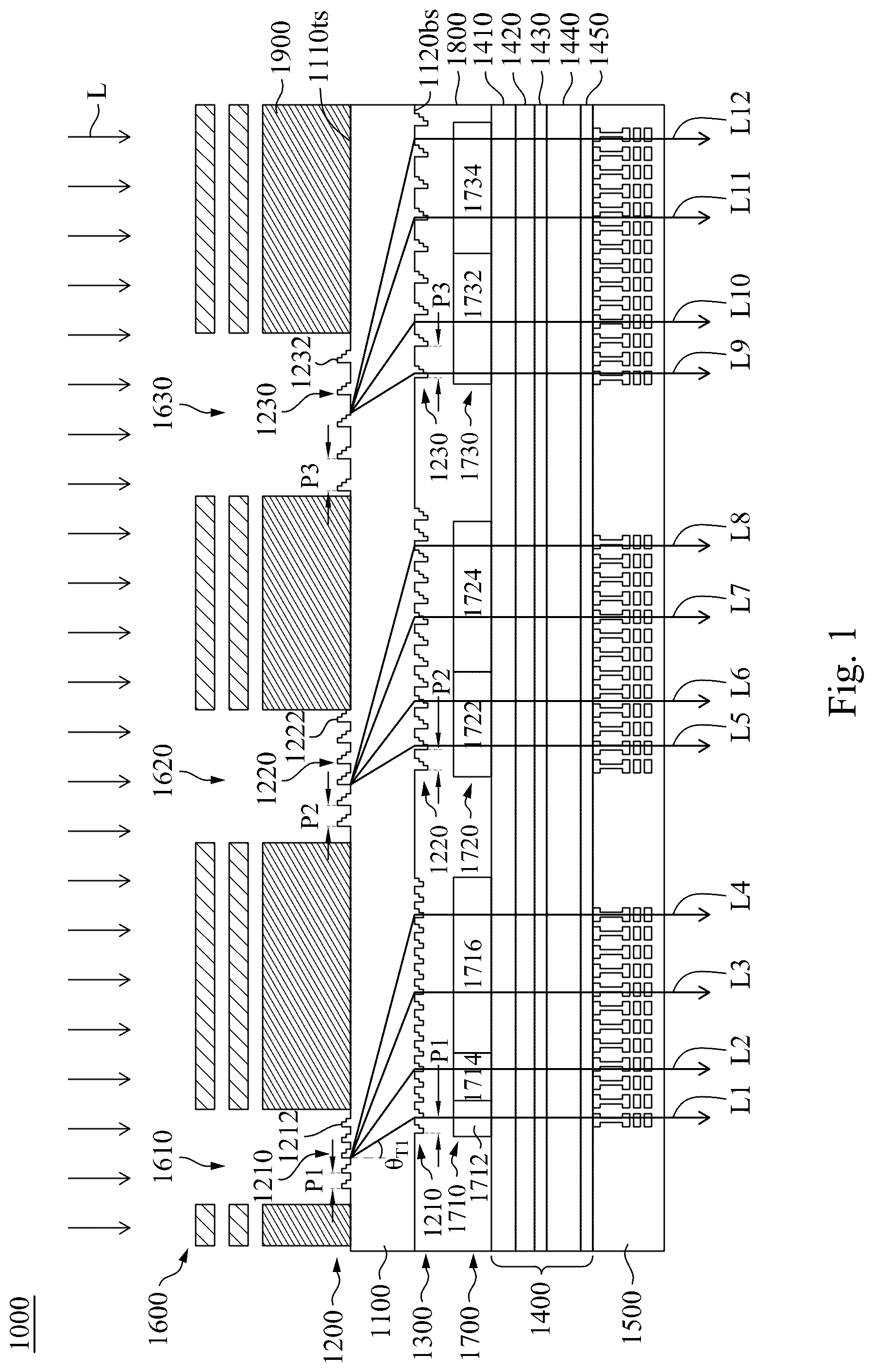 Patent US11841270 — Spectrometer — Figure 1
