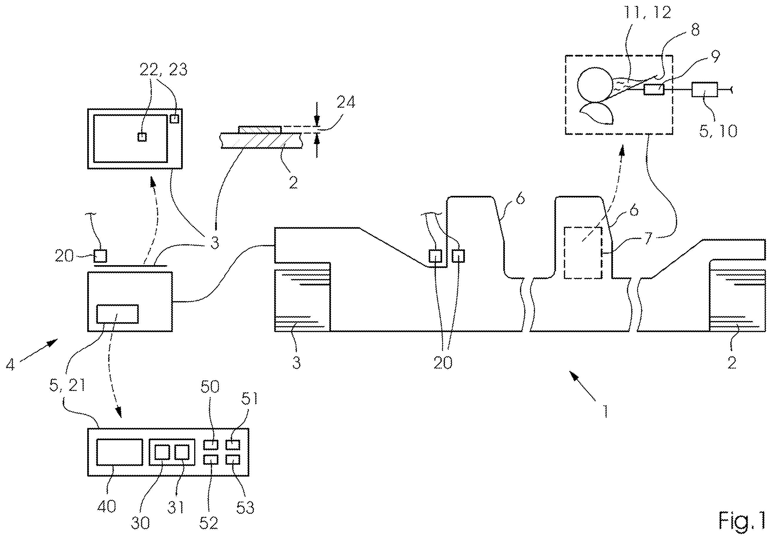 Patent US11841272 — Method for adapting a lab setpoint color value of multicolored printed products — Figure 1