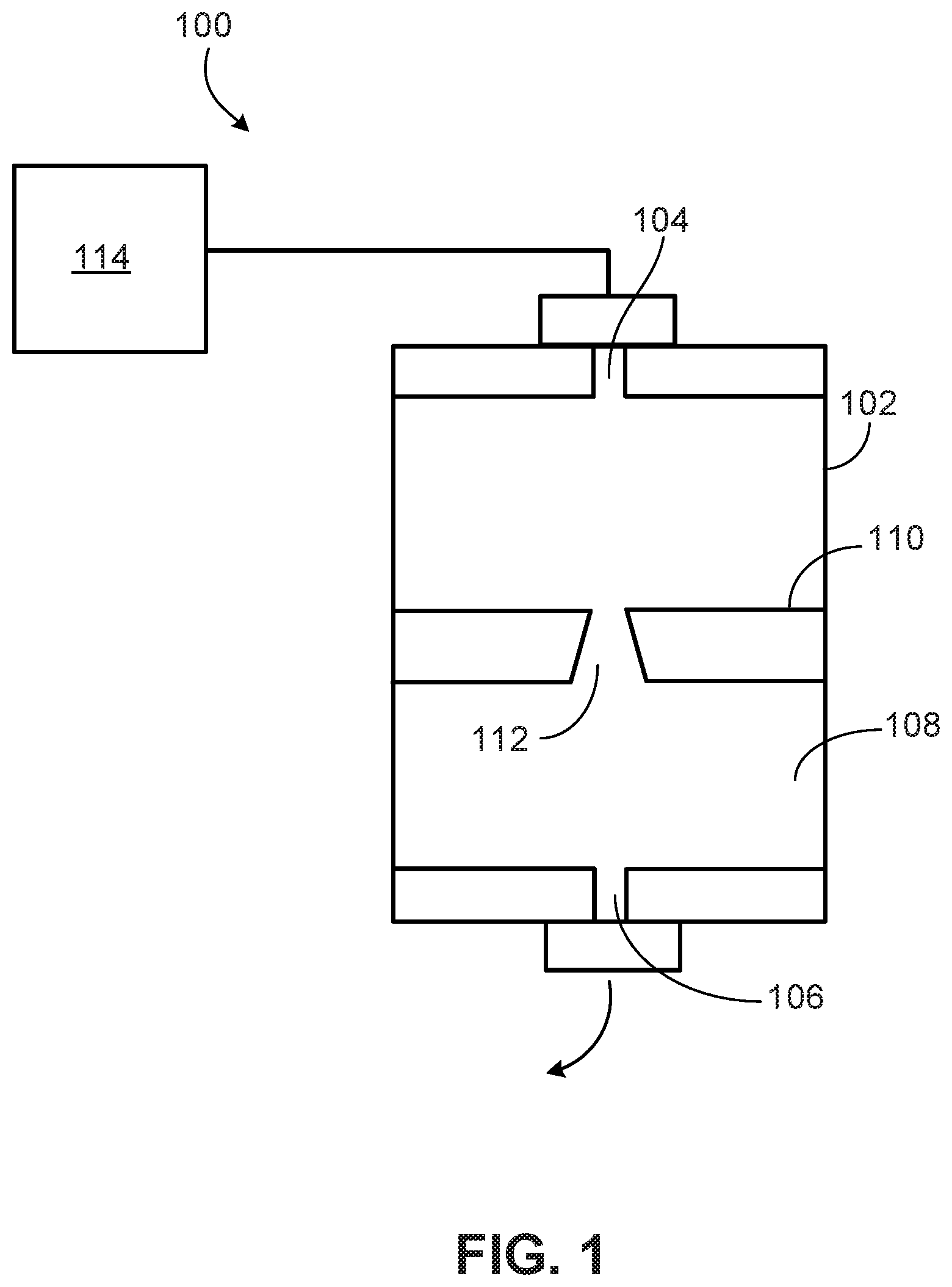 Patent US11841303 — Simulating fluid loss through diverging fracture fronts — Figure 1