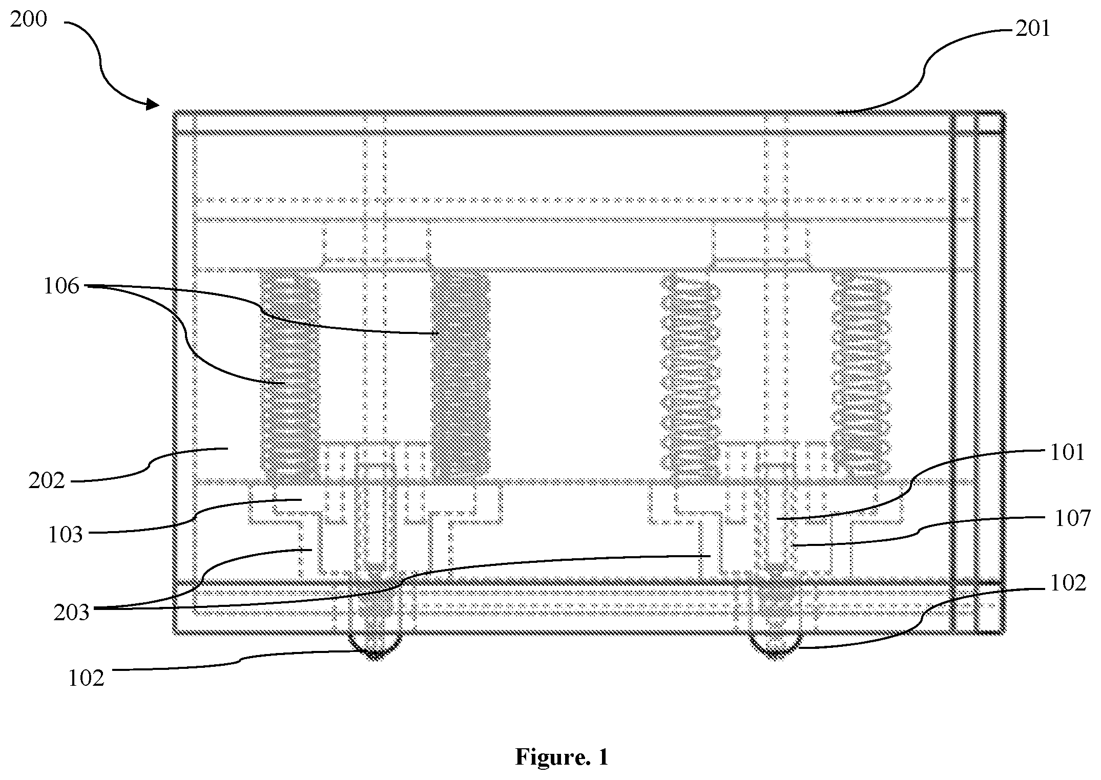 Patent US11841316 — Mechanism for aligning and orienting a probe in an optical system — Figure 1