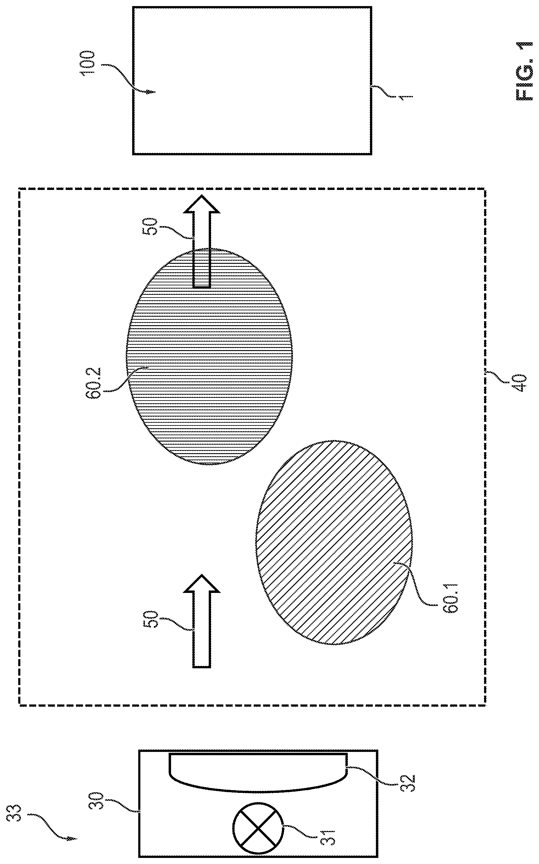 Patent US11841317 — Device and process for detecting a gas, especially a hydrocarbon — Figure 1