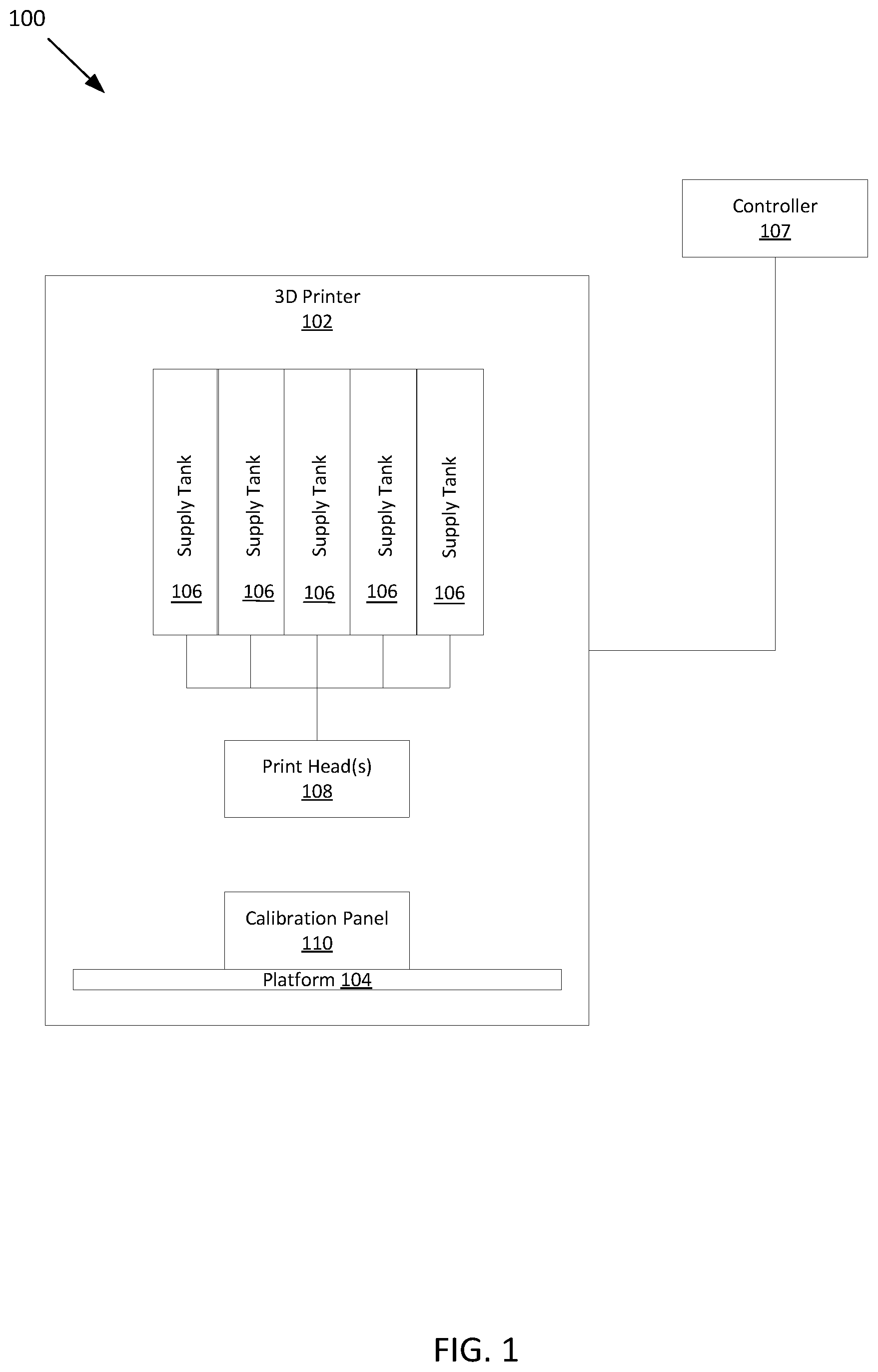 Patent US11841346 — Apparatus and method for acoustic modeling of defects in composite materials using calibration panels formed by additive manufacturing — Figure 1