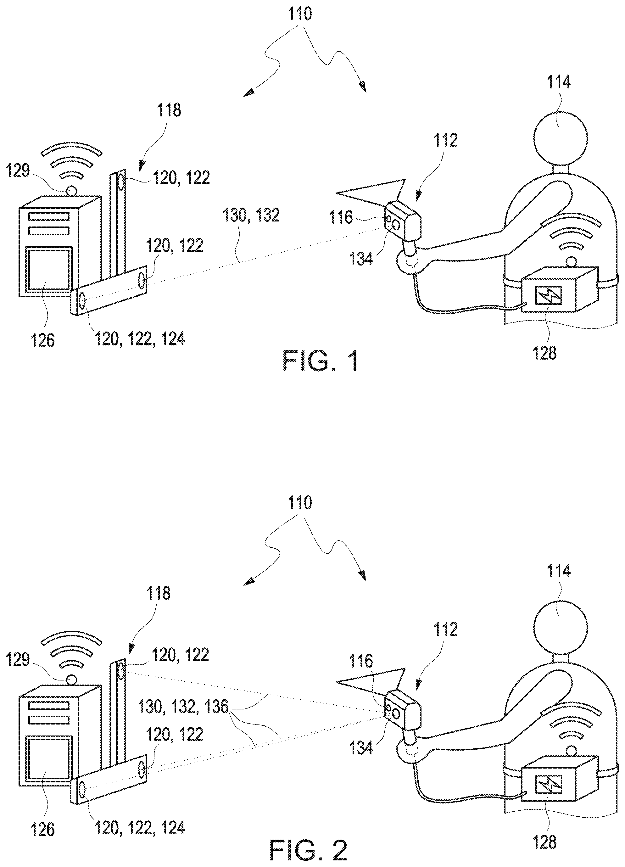 Patent US11841433 Figure 1 – Method and apparatus for determining at least one spatial position and orientation of at least one tracked measuring device