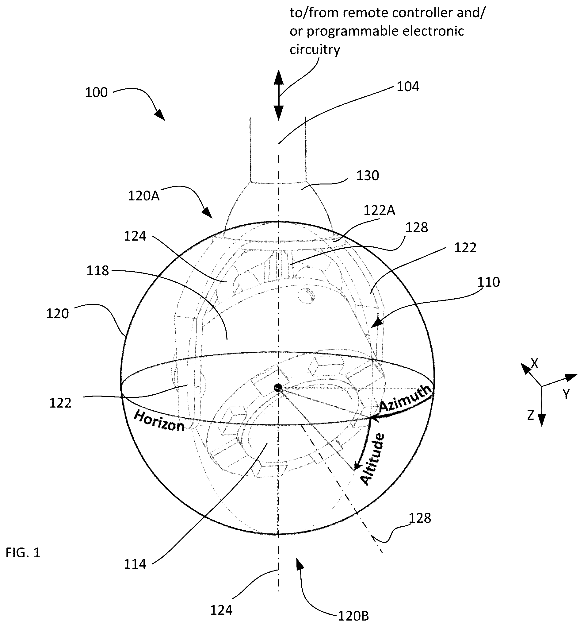 Patent US11841485 — Optical imaging system with encapsulation and tether — Figure 1