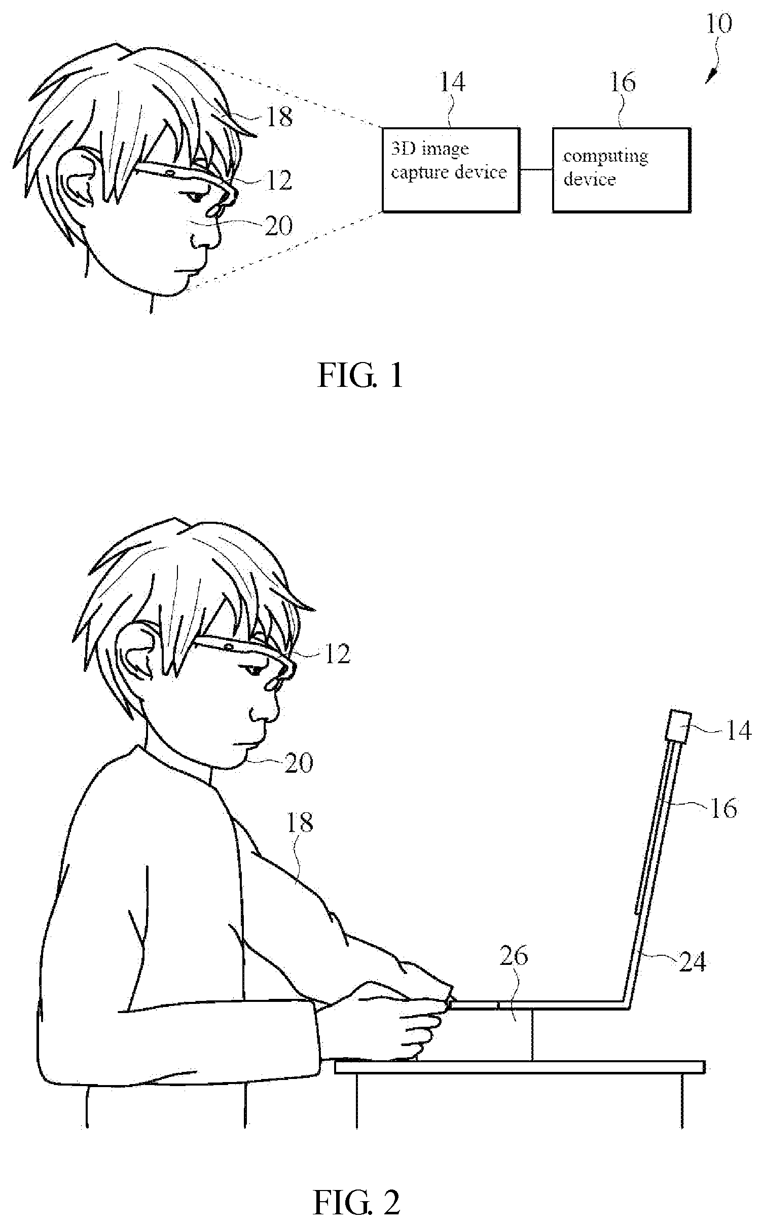 Patent US11841555 — Method for measuring the frame wearing parameter and measuring device thereof — Figure 1