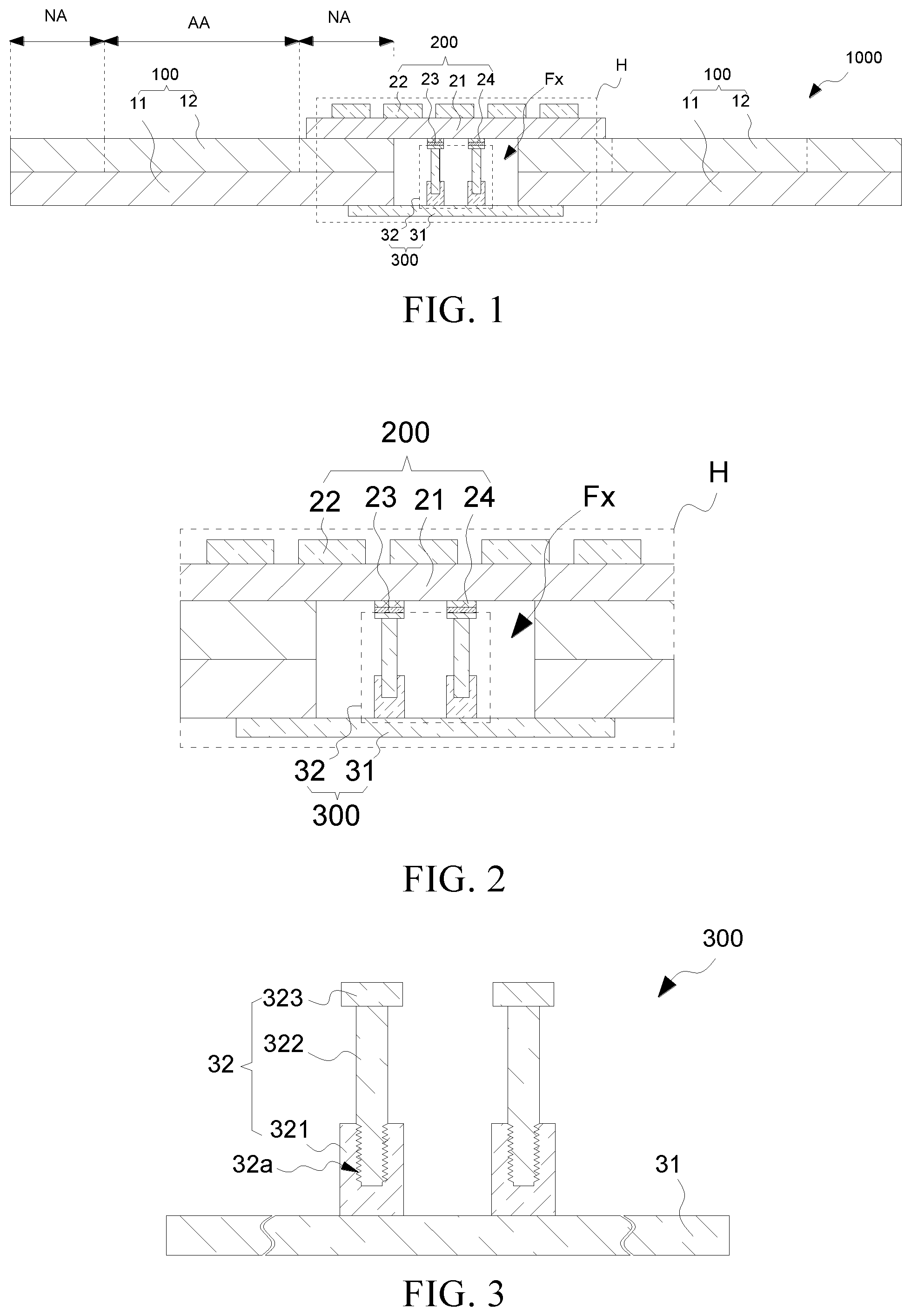 Patent US11841569 — Splicing display device — Figure 1