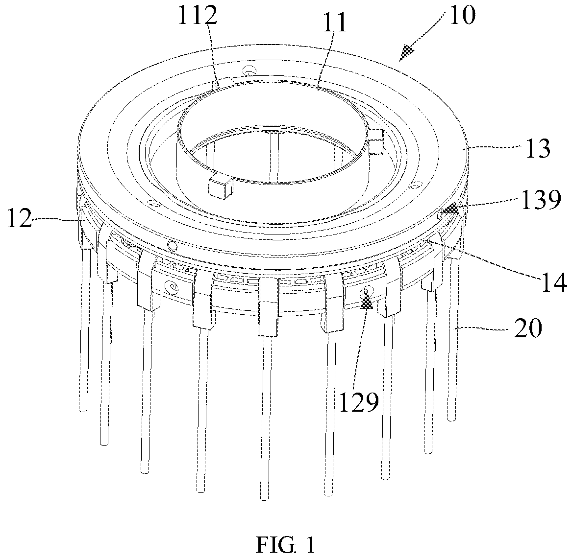 Patent US11841602 — Soft light box and chuck assembly thereof — Figure 1