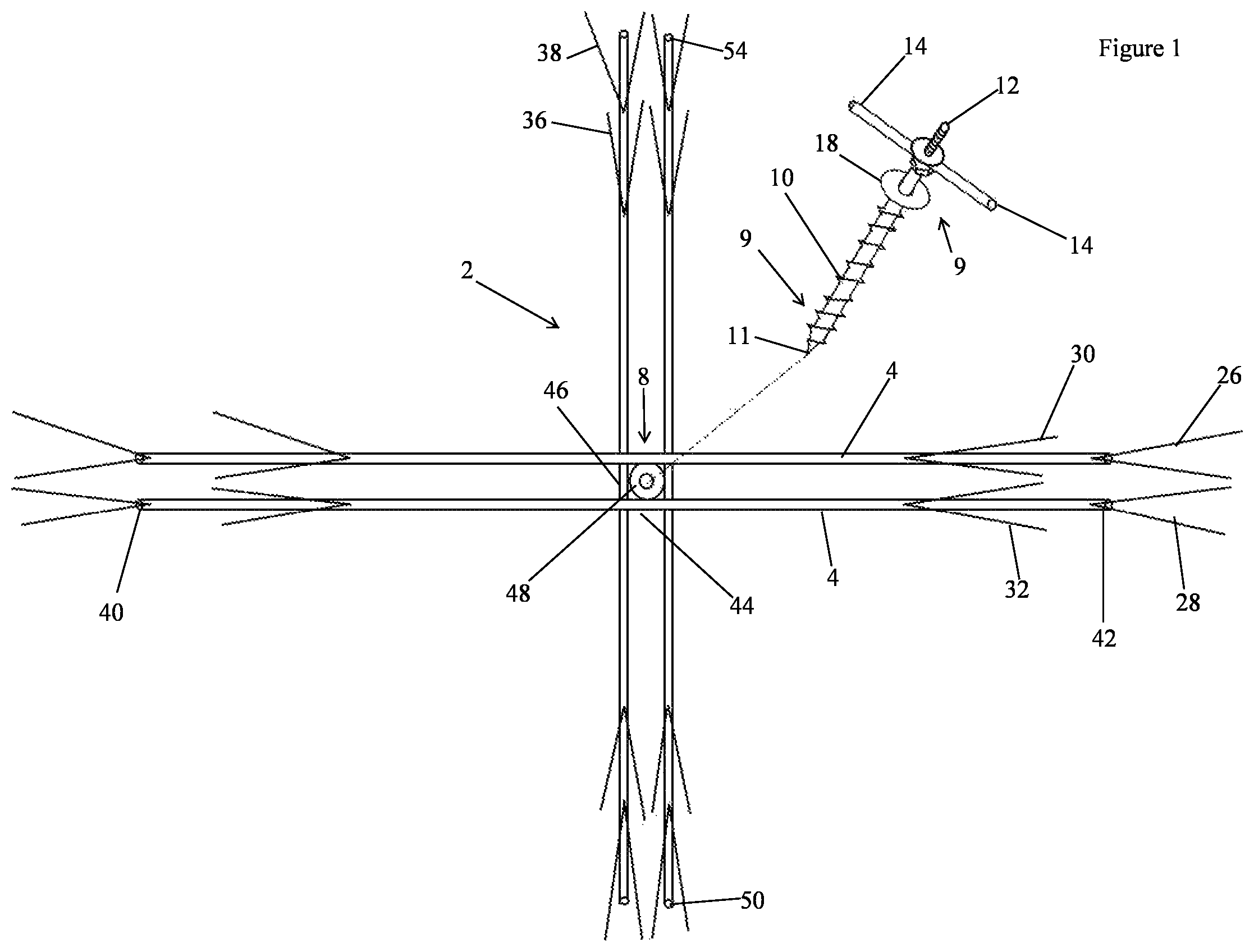 Patent US11841605 — Trail camera camouflaging device — Figure 1