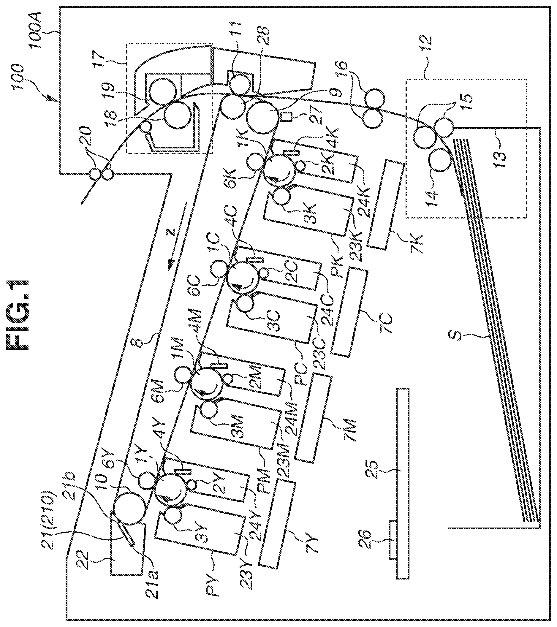 Patent US11841650 — Transfer belt and image forming apparatus — Figure 1