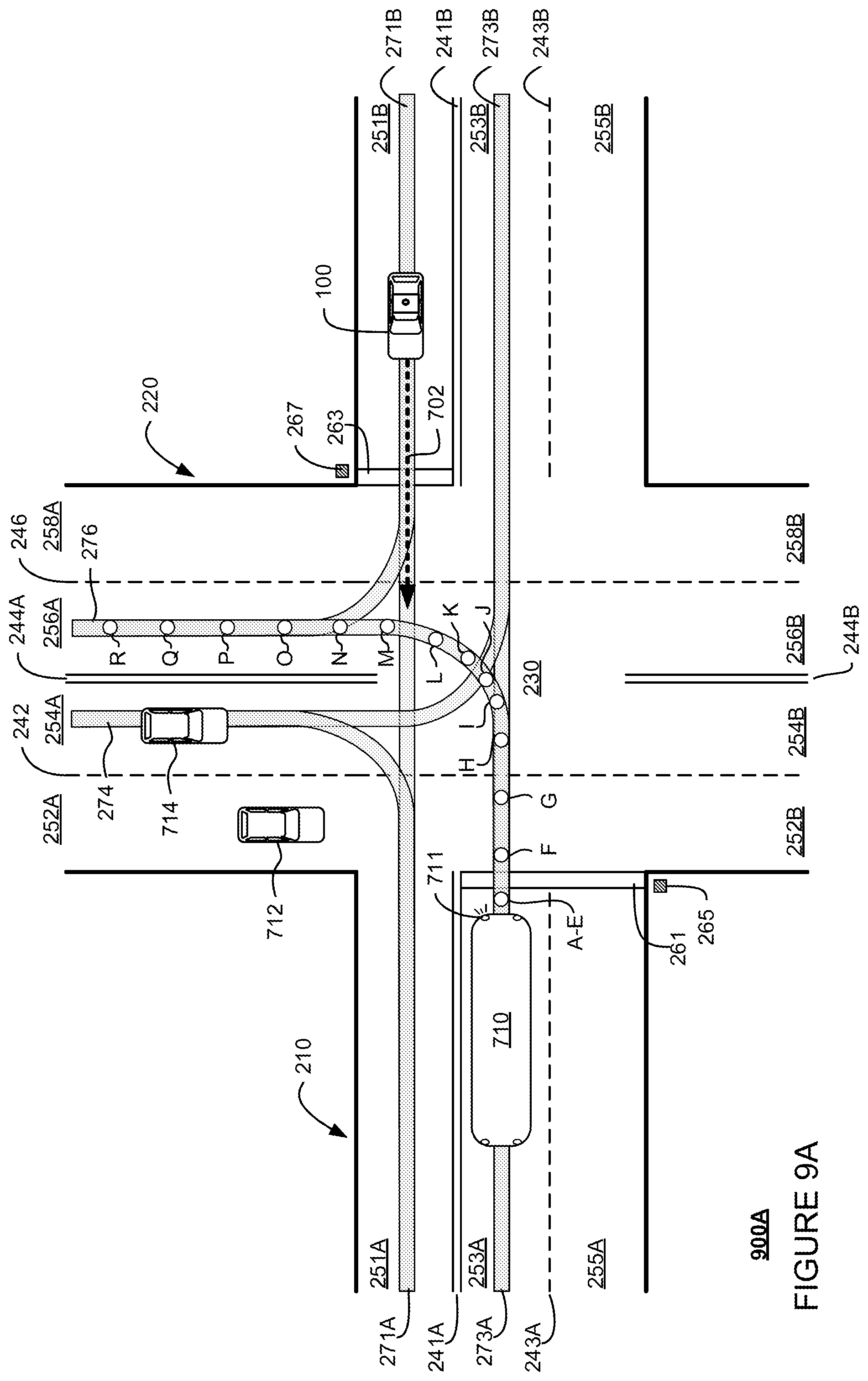 Patent US11841704 Figure 9 – Behavior prediction for railway agents for autonomous driving system