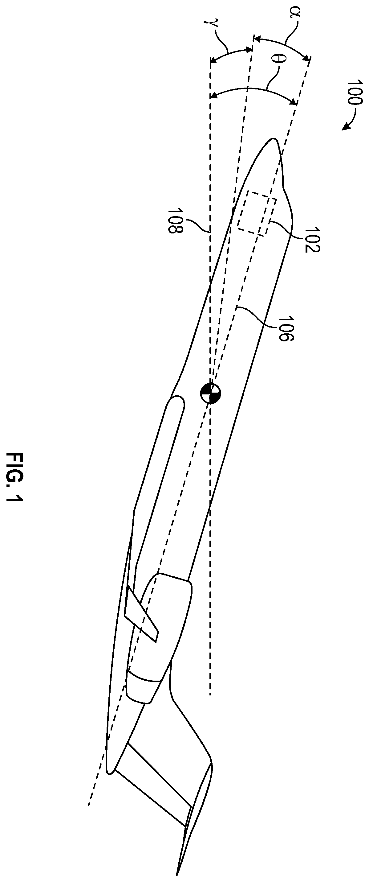 Patent US11841713 — Controllers and aircraft with takeoff stall protection system — Figure 1
