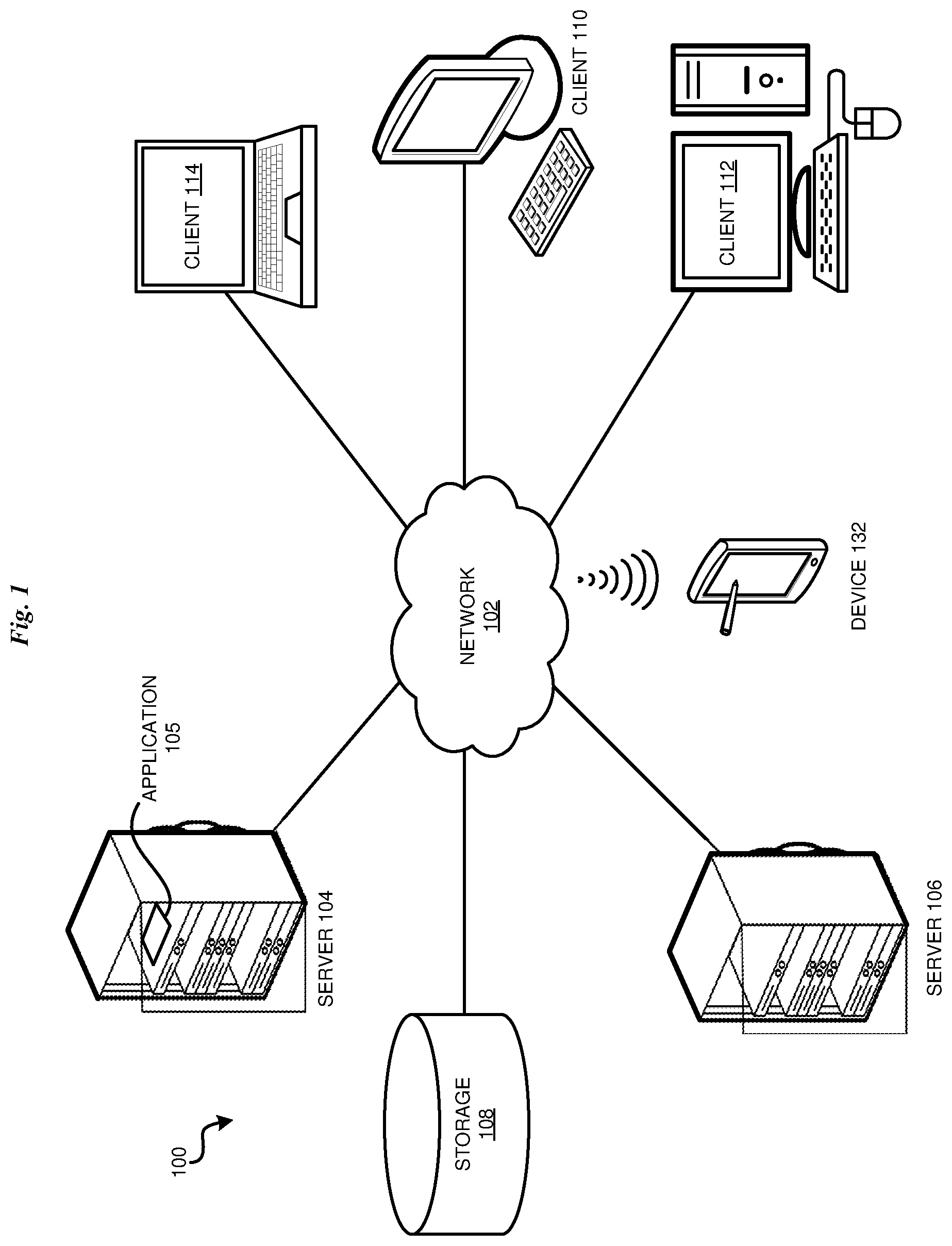Patent US11841885 — Multi-format content repository search — Figure 1