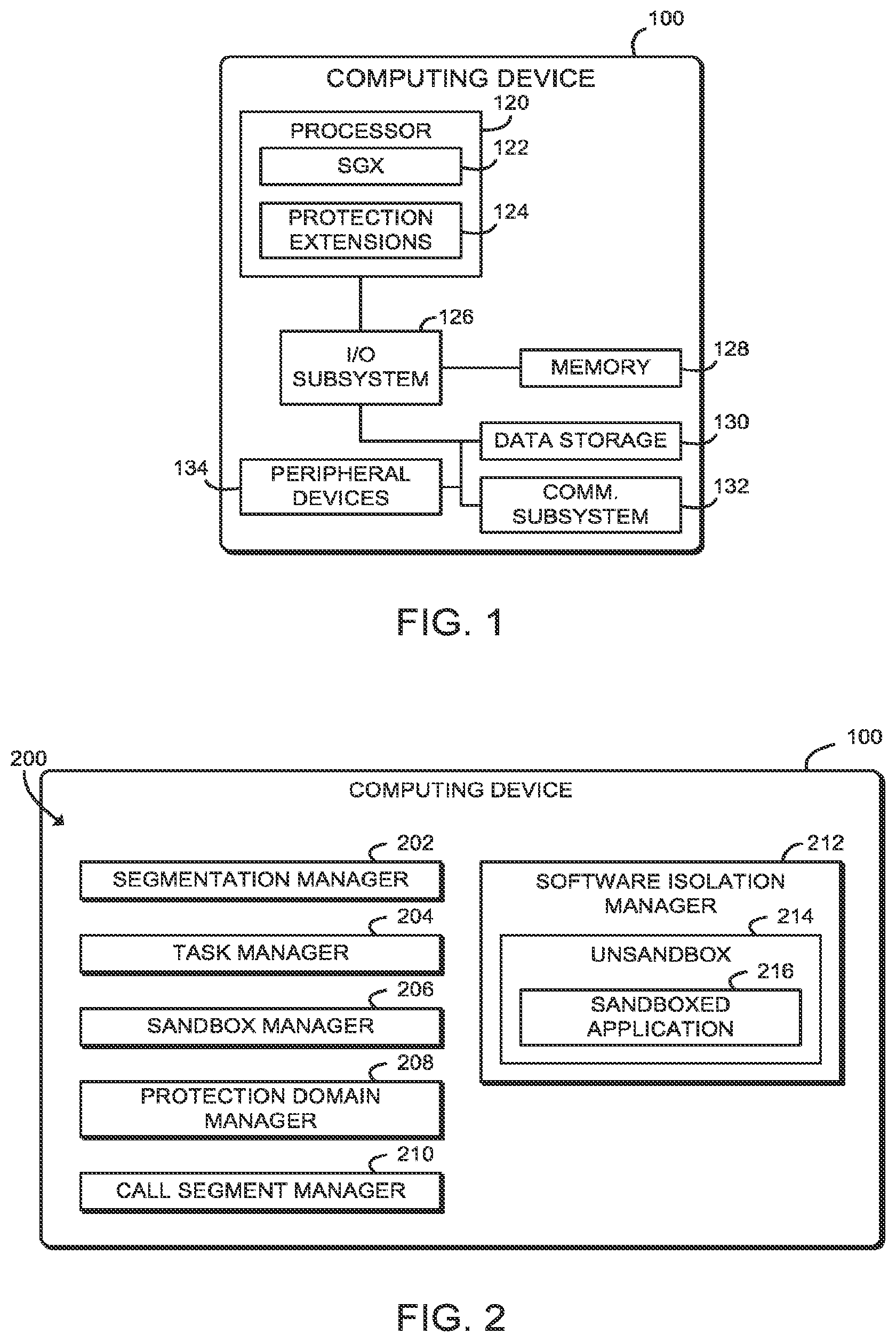 Patent US11841939 — Technologies for object-oriented memory management with extended segmentation — Figure 1