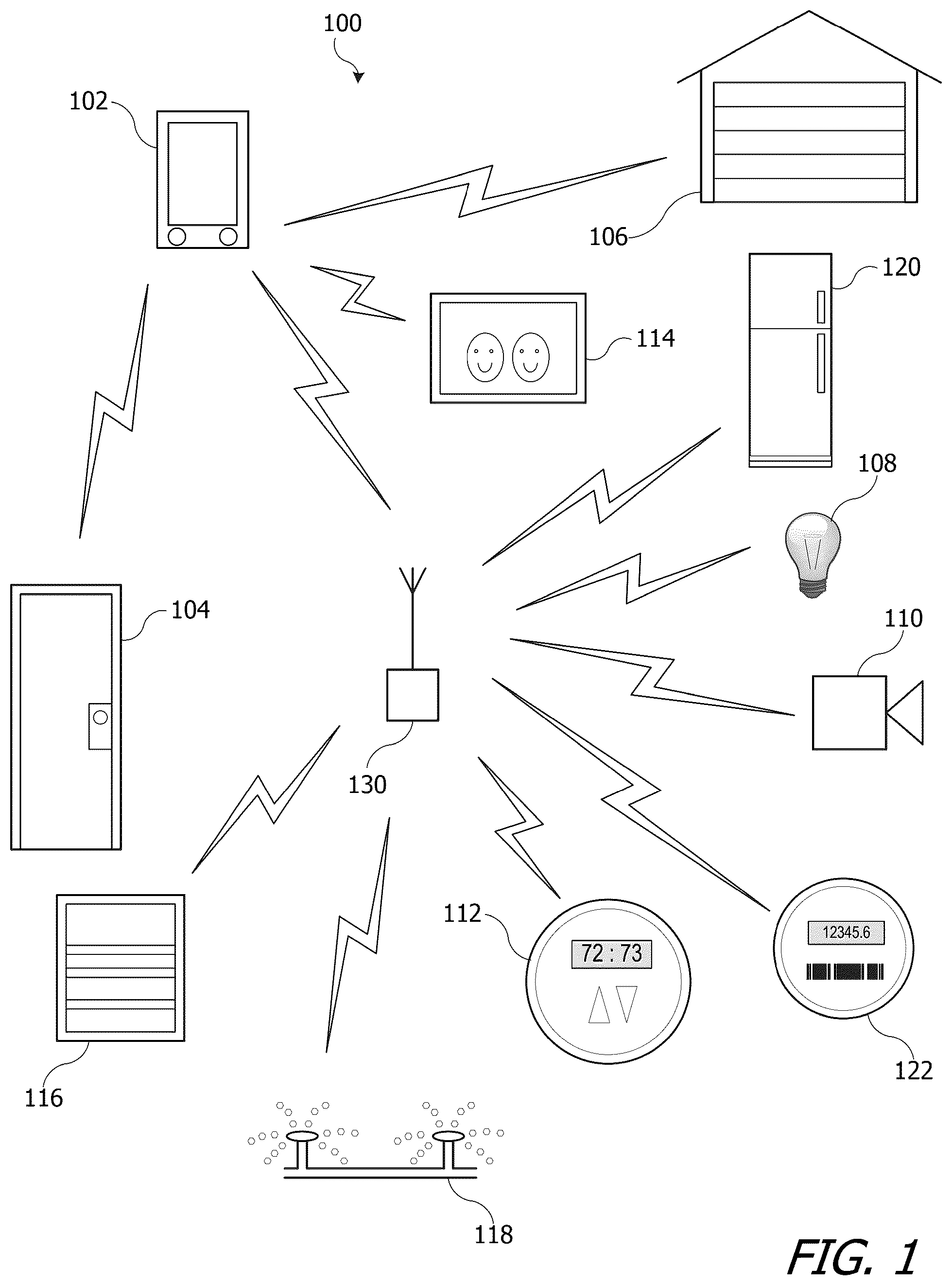 Patent US11841986 — Automated environment providing feedback based on user routine — Figure 1