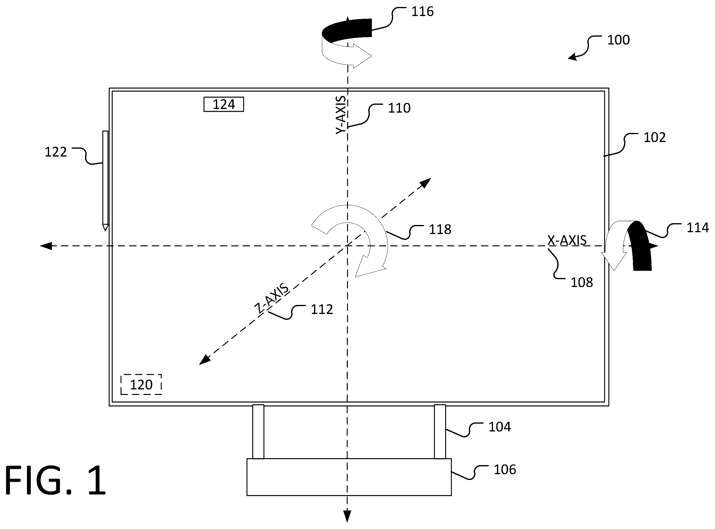 Patent US11841998 — Tilt-responsive techniques for digital drawing boards — Figure 1