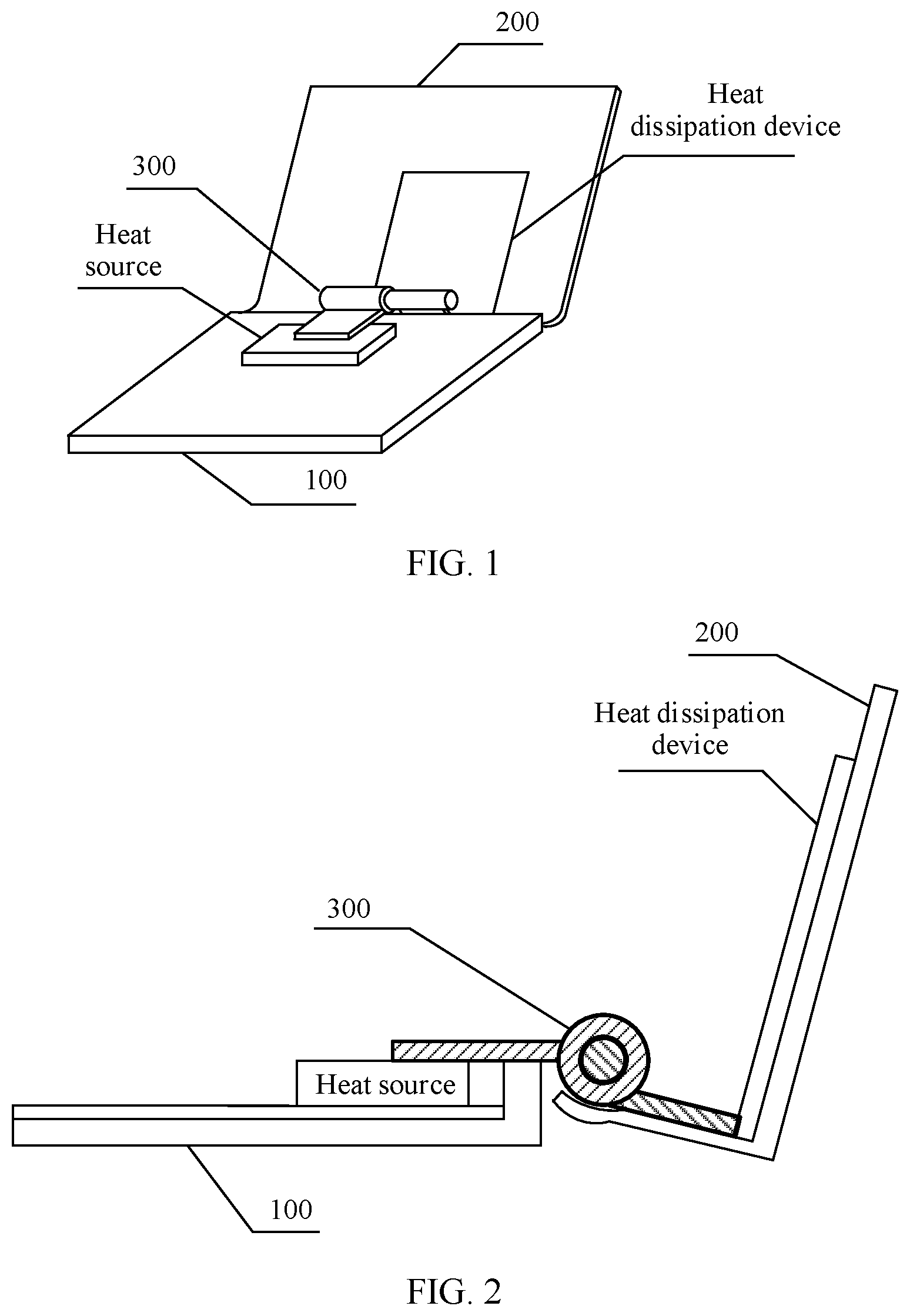 Patent US11847003 — Folding device and heat dissipation apparatus — Figure 1
