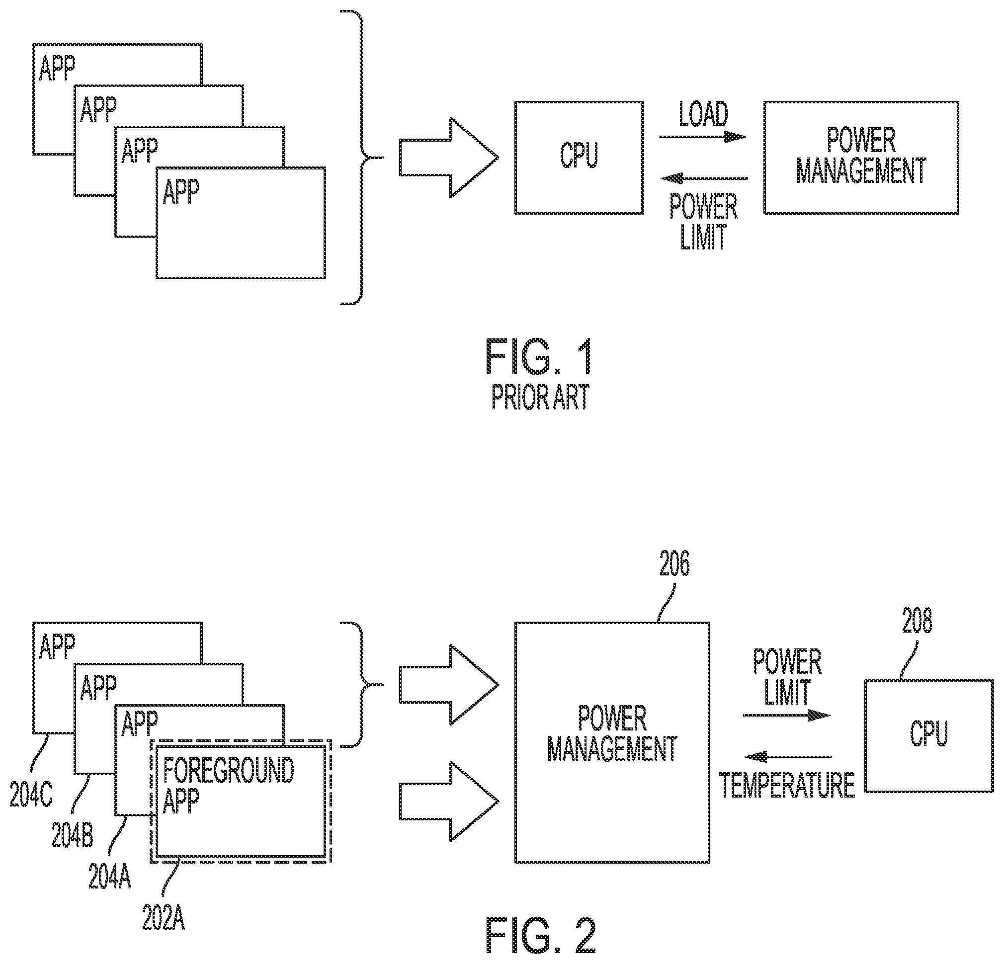 Patent US11847009 — Power control for improving foreground application performance in an information handling system — Figure 1