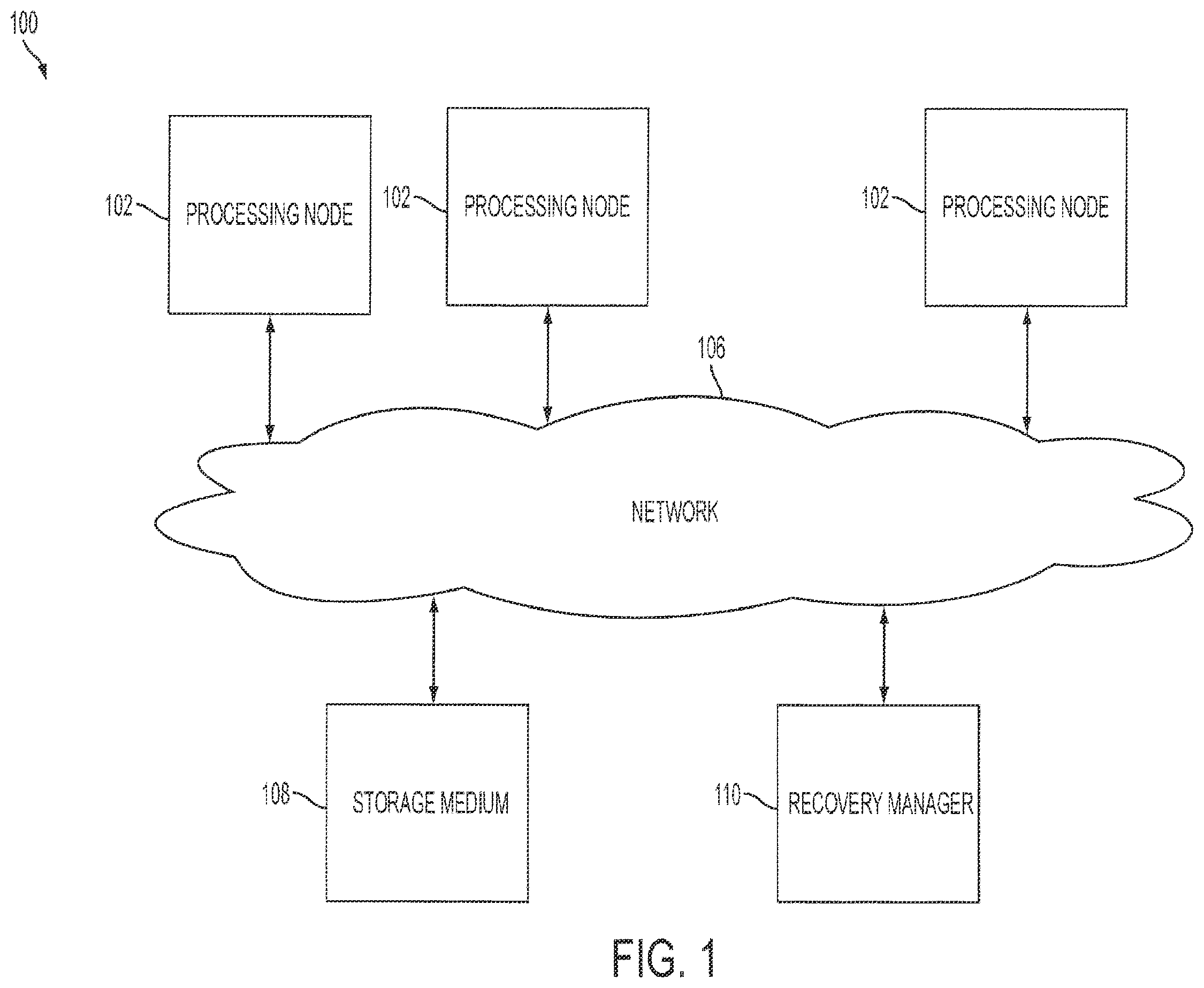 Patent US11847029 — Log-based rollback-recovery — Figure 1
