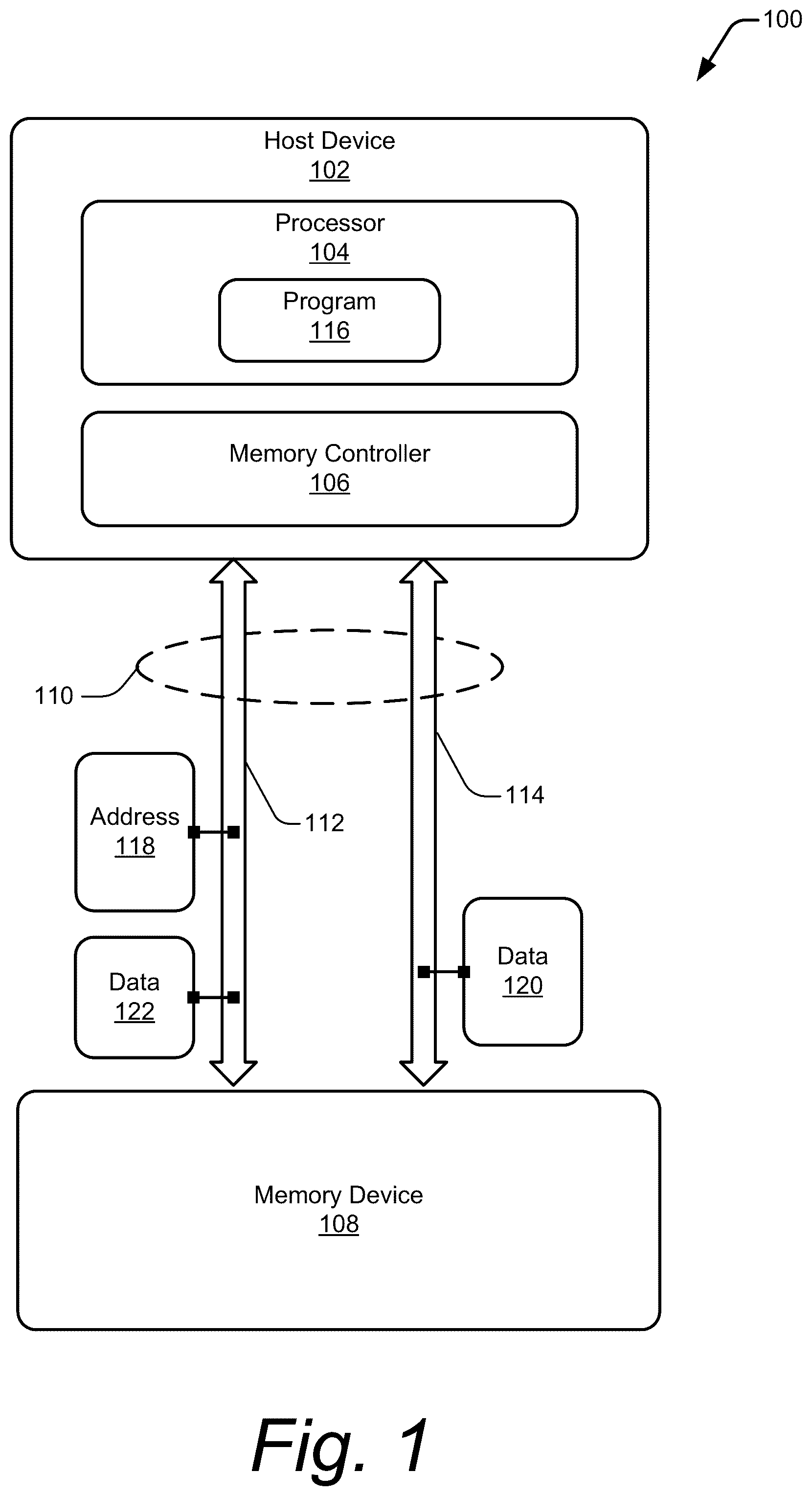 Patent US11847059 Figure 1 – Embedding data in address streams